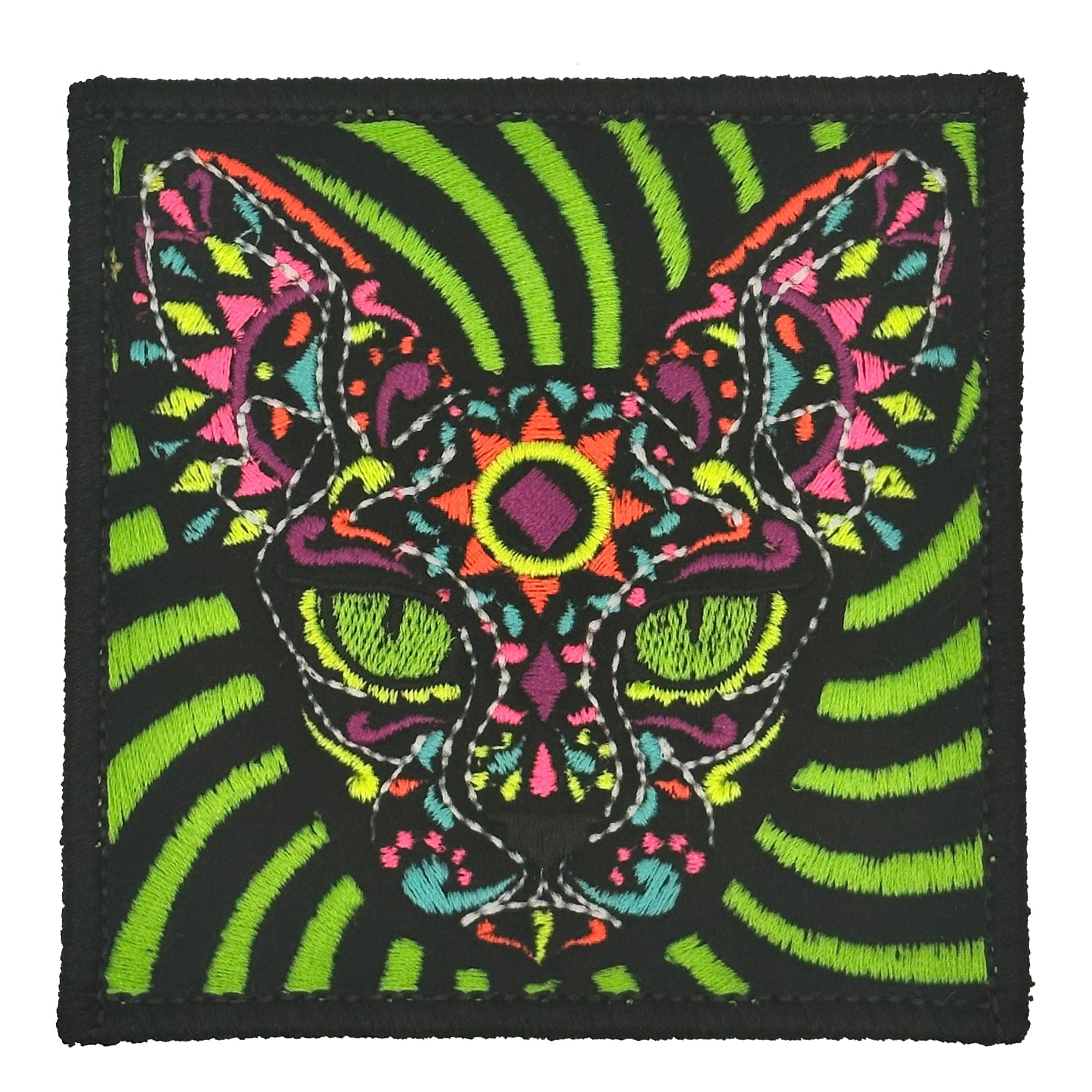 Blacklight Cat - 3.5" Patch