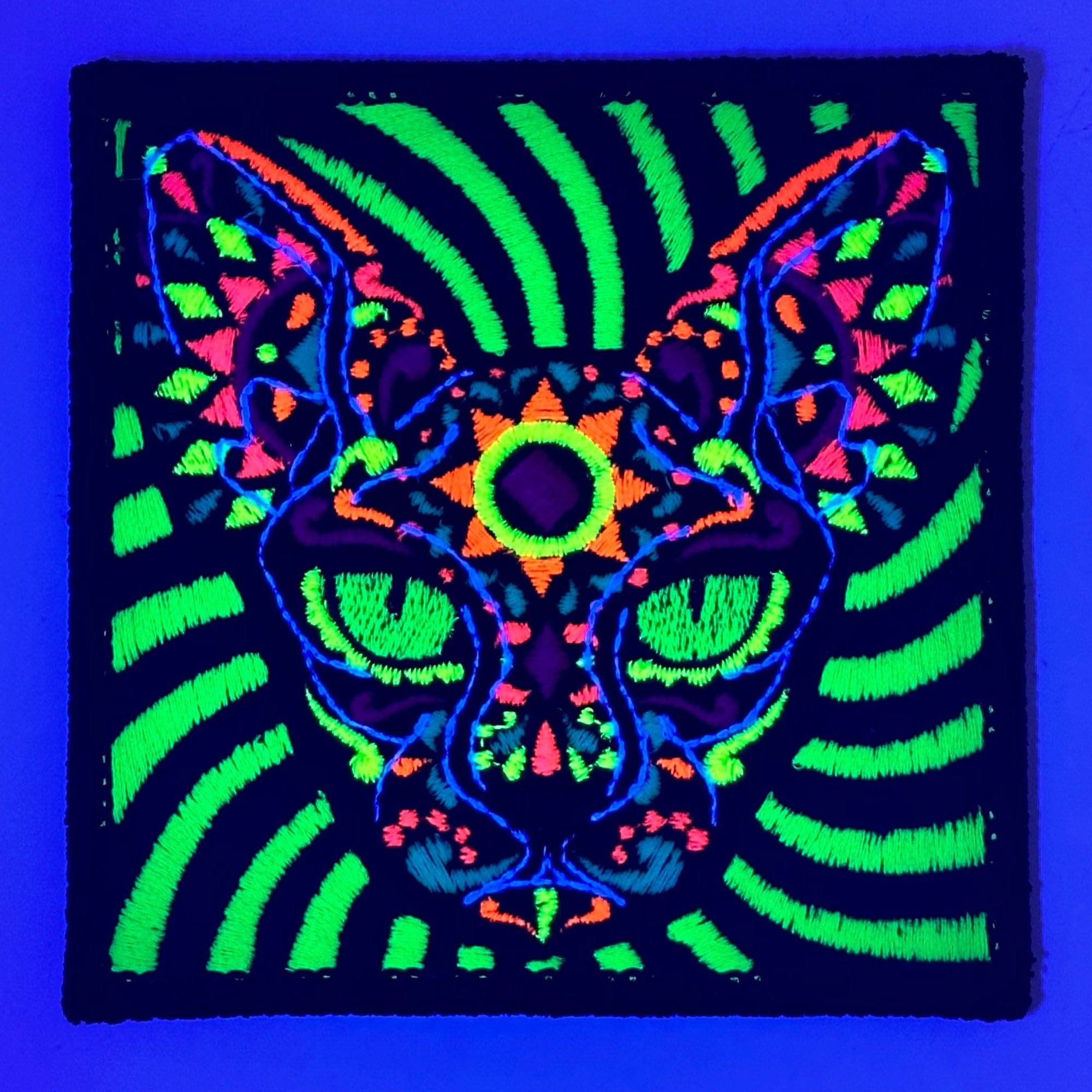 Blacklight Cat - 3.5" Patch