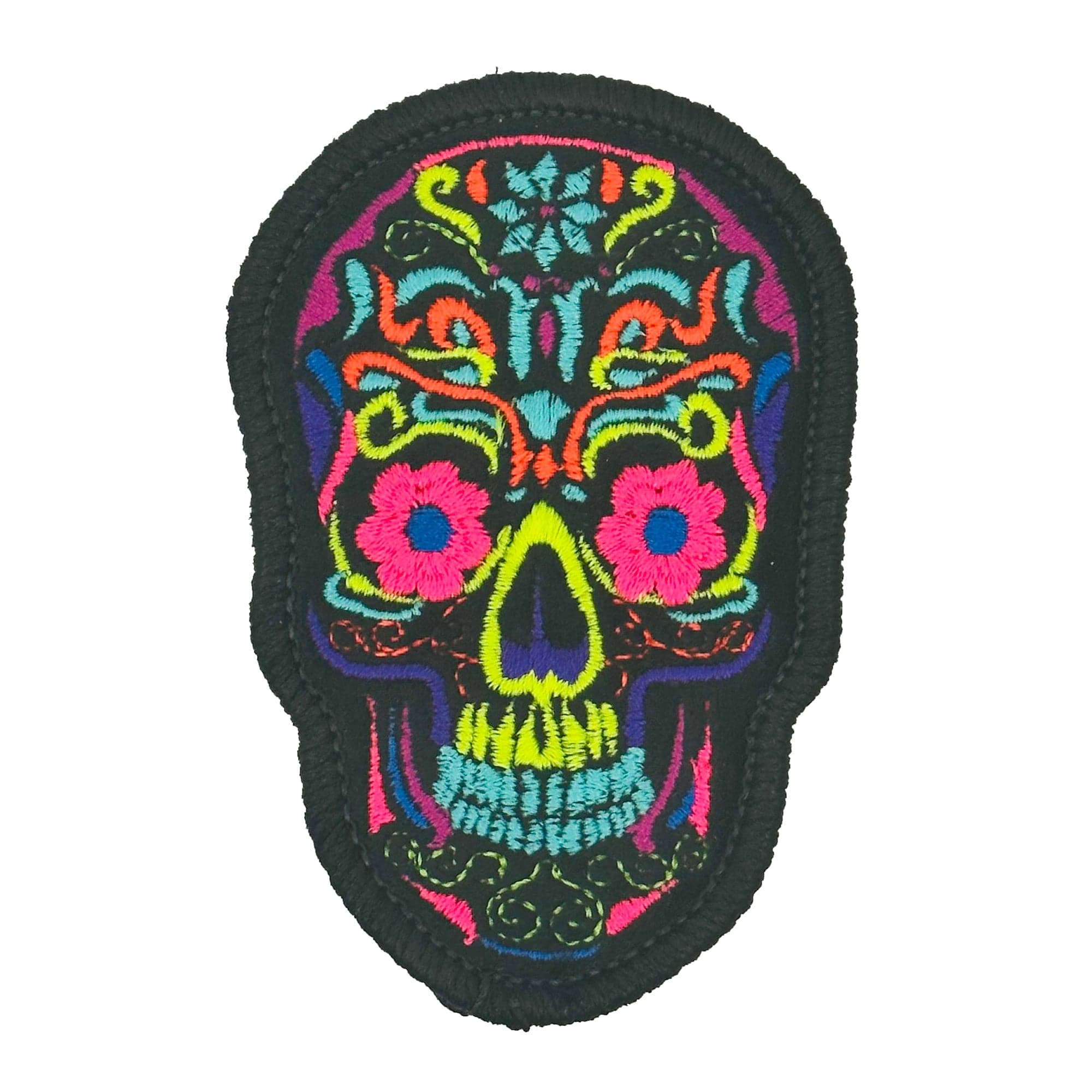 Blacklight Skull - 3.5" Patch