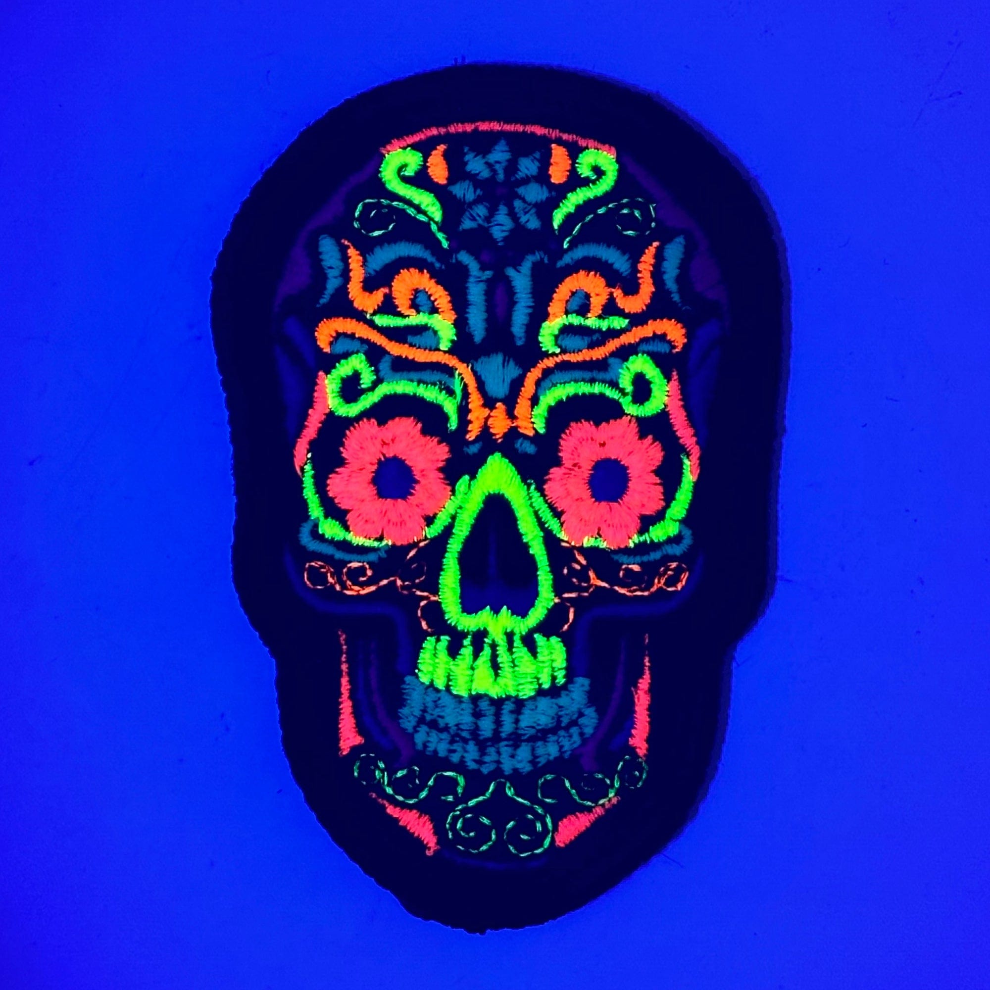 Blacklight Skull - 3.5" Patch