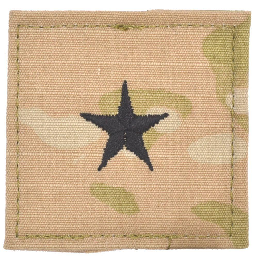 Army Rank w/ Hook Fastener Backing - 3-Color OCP