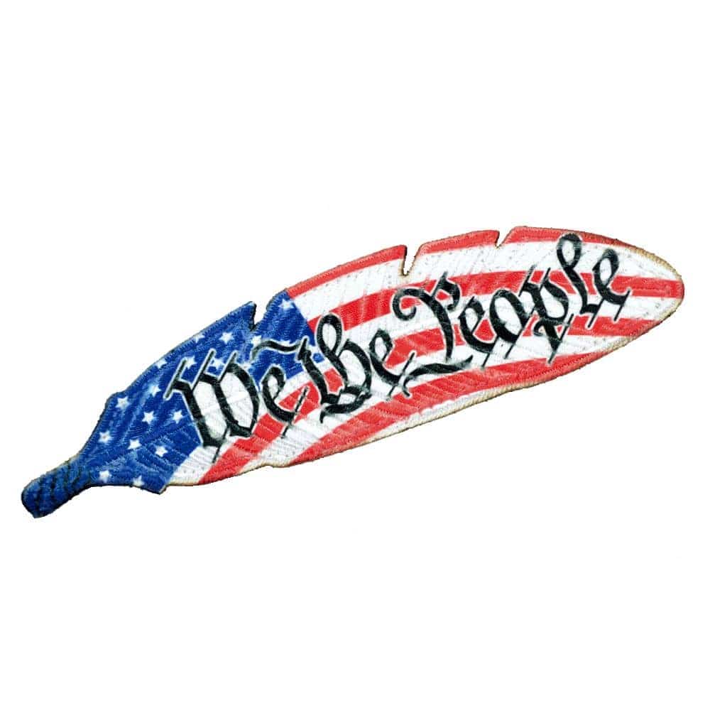 Tactical Gear Junkie Patches We The People Feather - Subroidery Patch