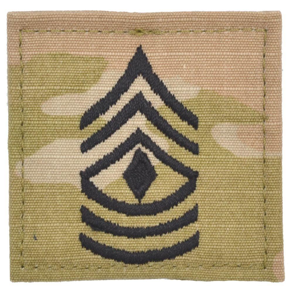 Army Rank w/ Hook Fastener Backing - 3-Color OCP