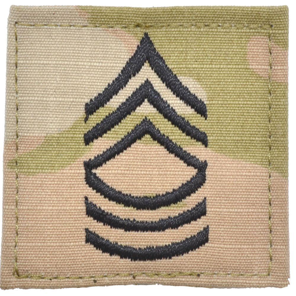 Army Rank w/ Hook Fastener Backing - 3-Color OCP