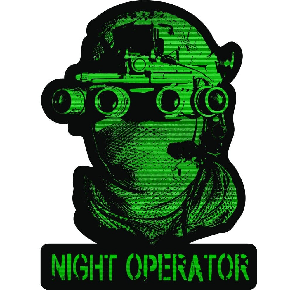 Night Operator - 4 inch Sticker