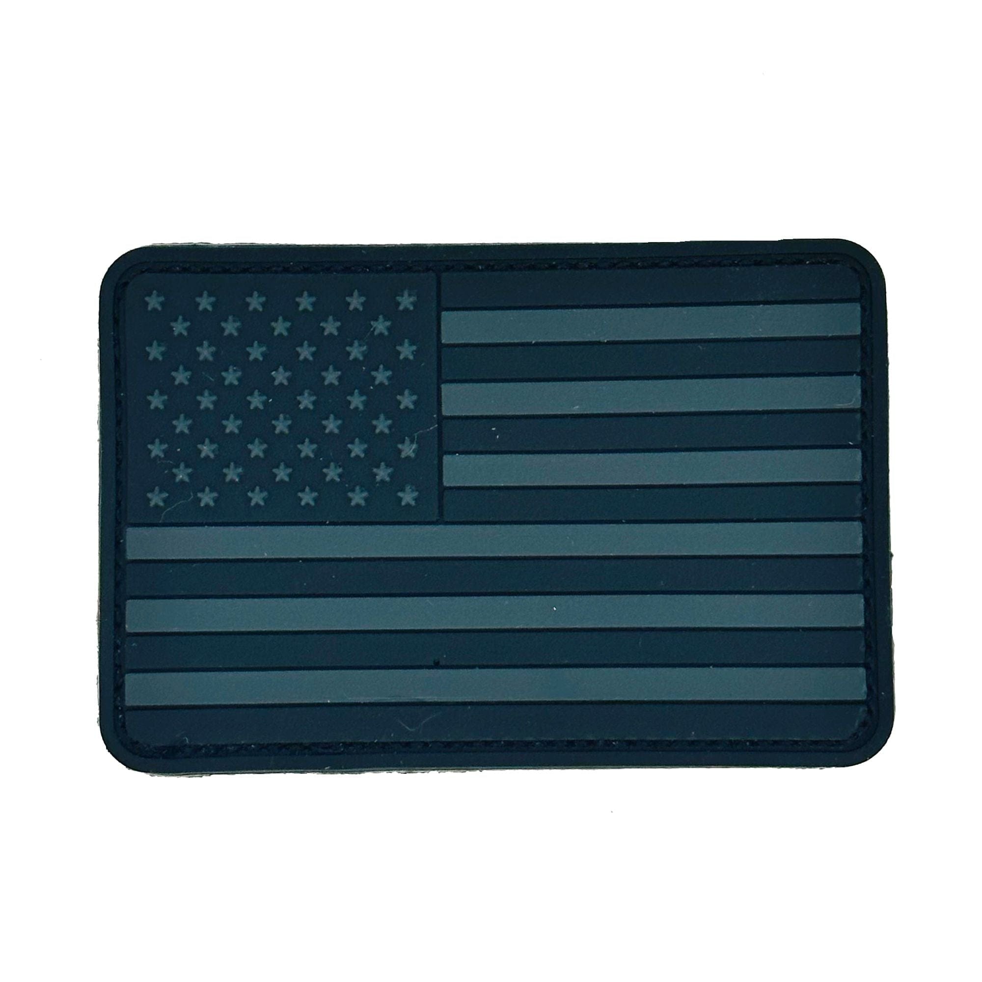 US Flag - Rounded Corners - 2"x3" PVC Patch (USA Made)