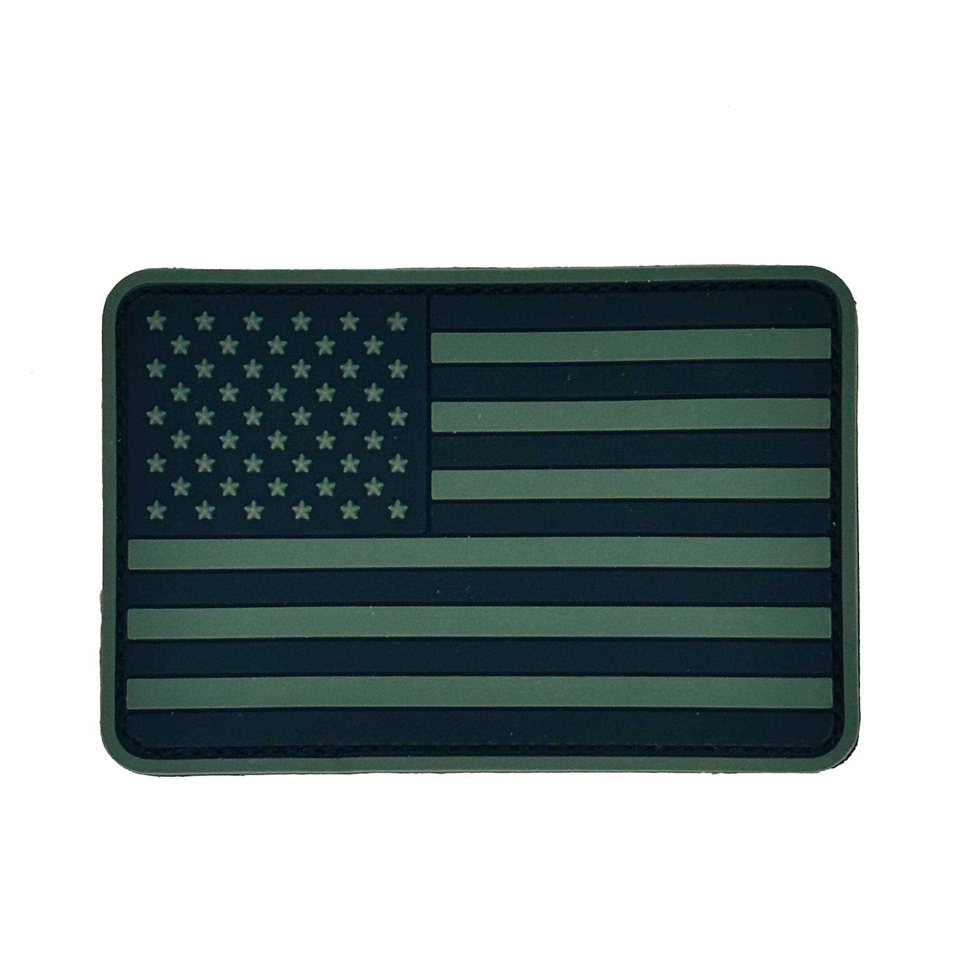 US Flag - Rounded Corners - 2"x3" PVC Patch (USA Made)