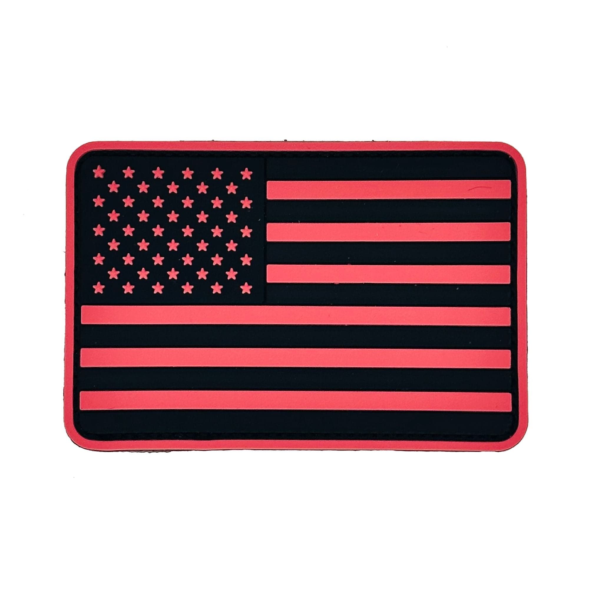 US Flag - Rounded Corners - 2"x3" PVC Patch (USA Made)