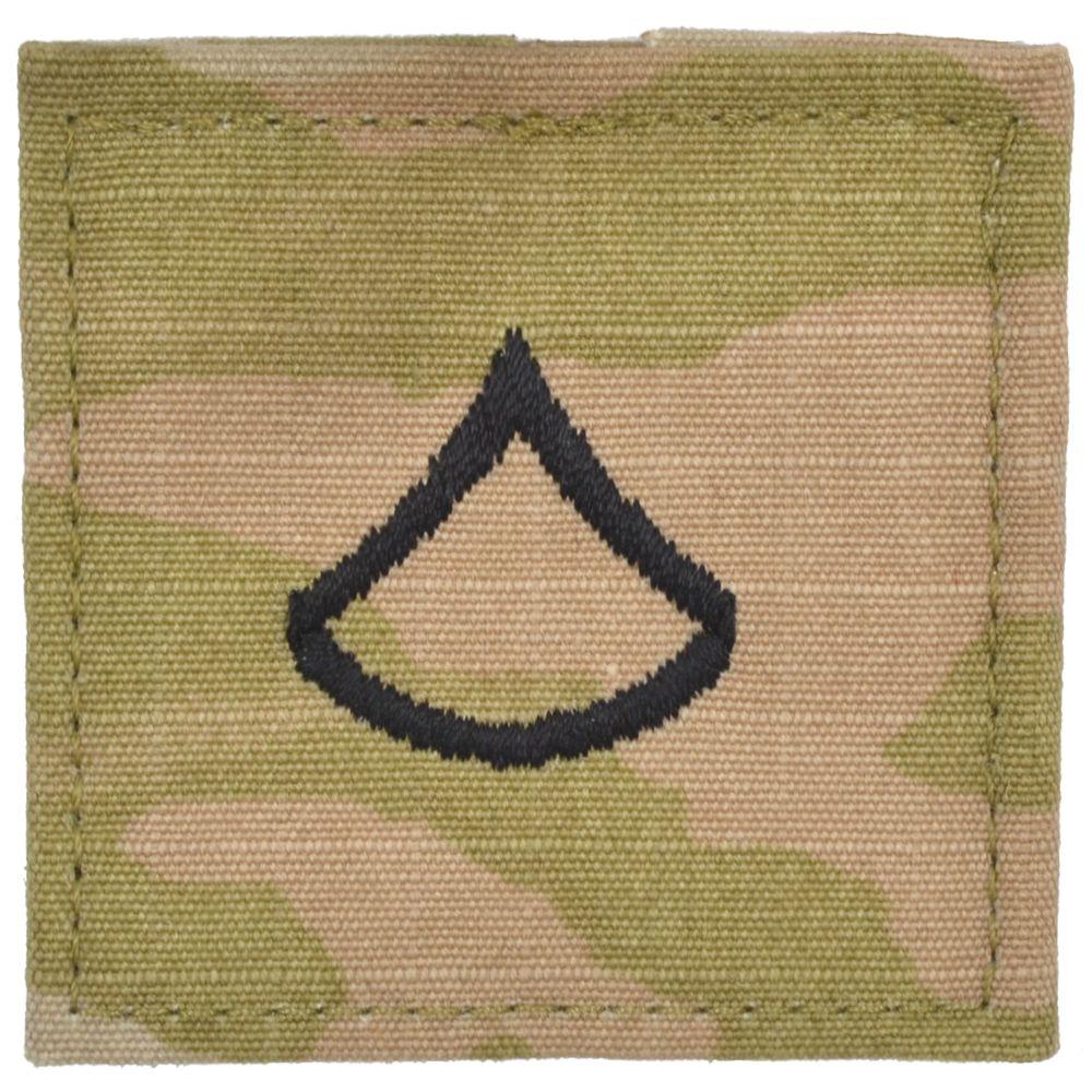 Army Rank w/ Hook Fastener Backing - 3-Color OCP