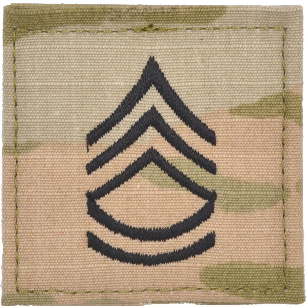 Army Rank w/ Hook Fastener Backing - 3-Color OCP