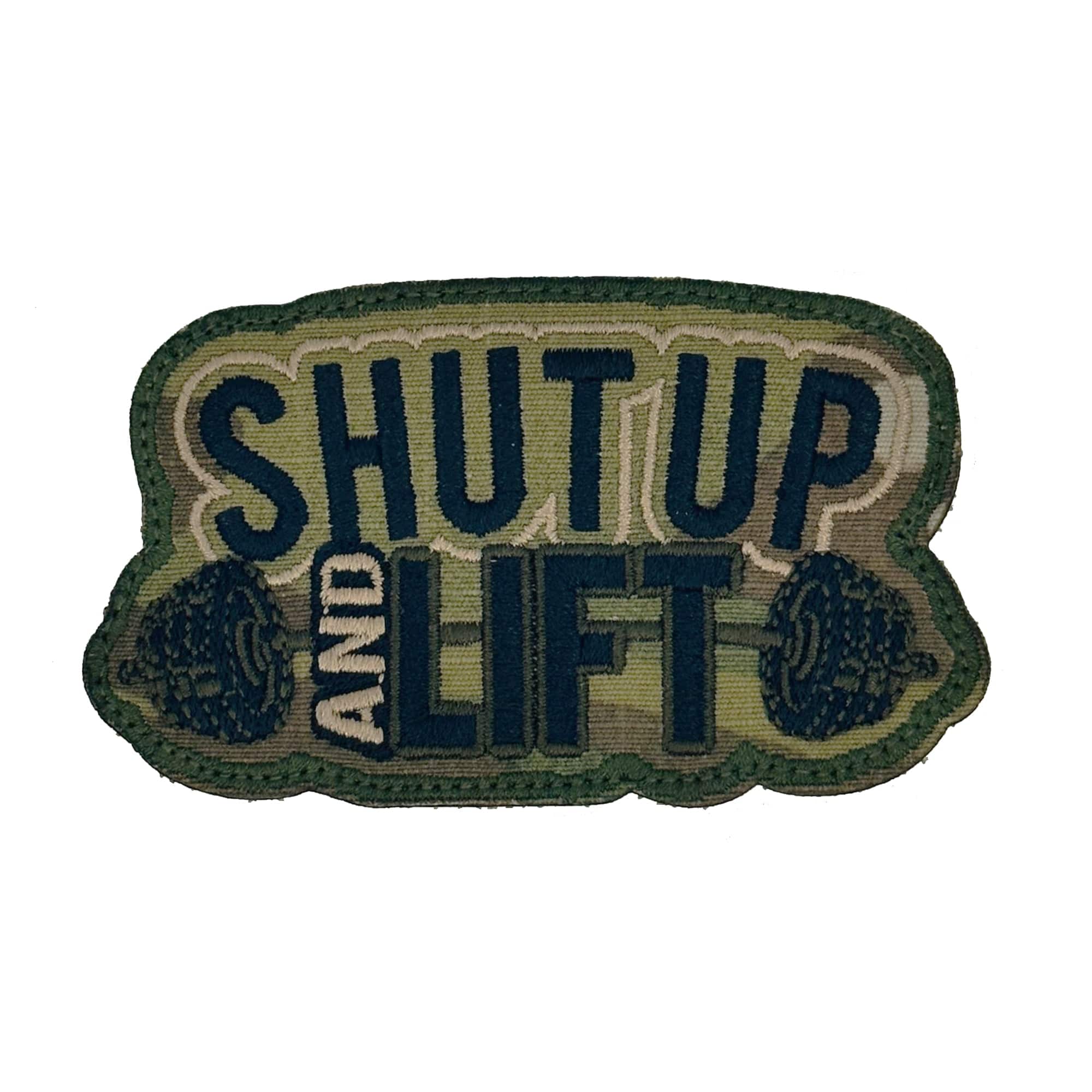 Shut Up and Lift - 3.25" Laser Cut Patch