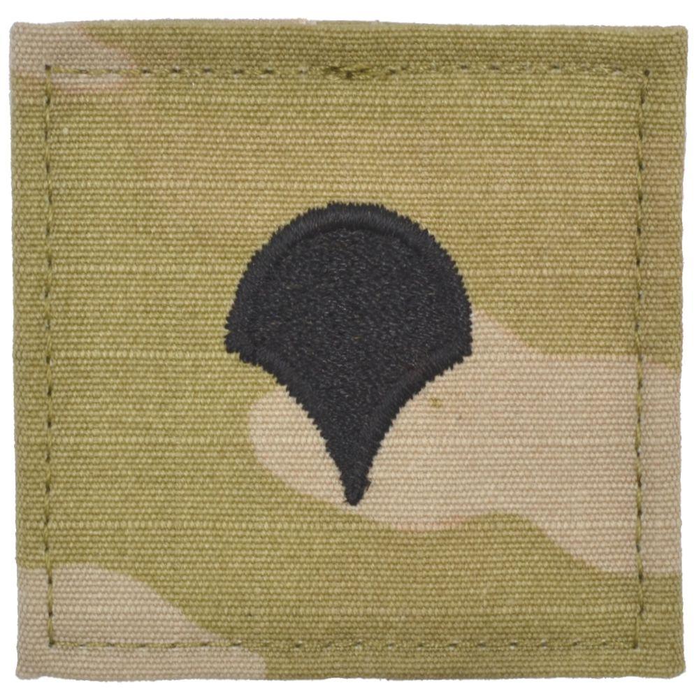 Army Rank w/ Hook Fastener Backing - 3-Color OCP