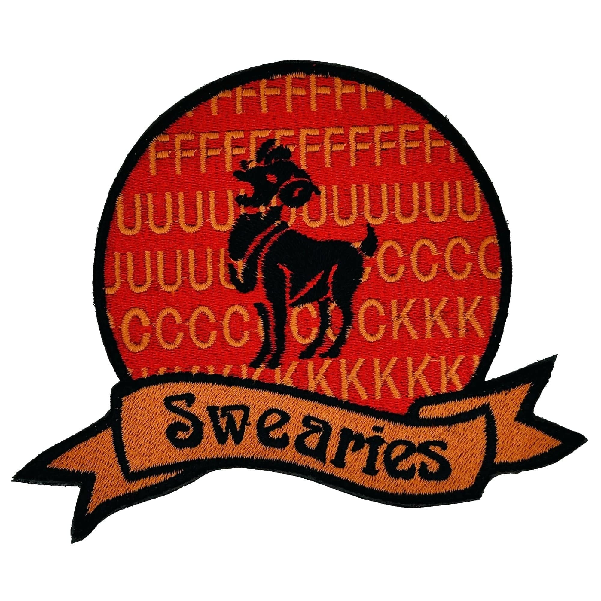 'Swearies' - Aries - 4.5" Patch Astrological Funny Parody Patch Ram