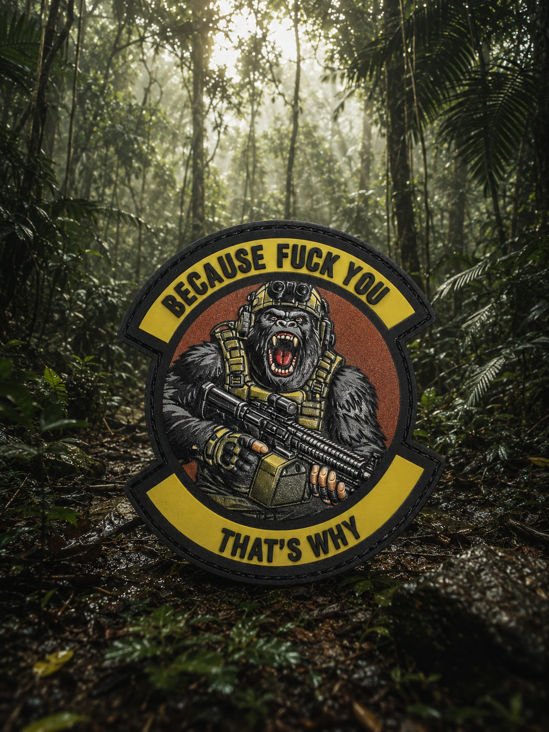 Tactical Gorilla - Because Fuck You That's Why - OCP 4" PVC Patch