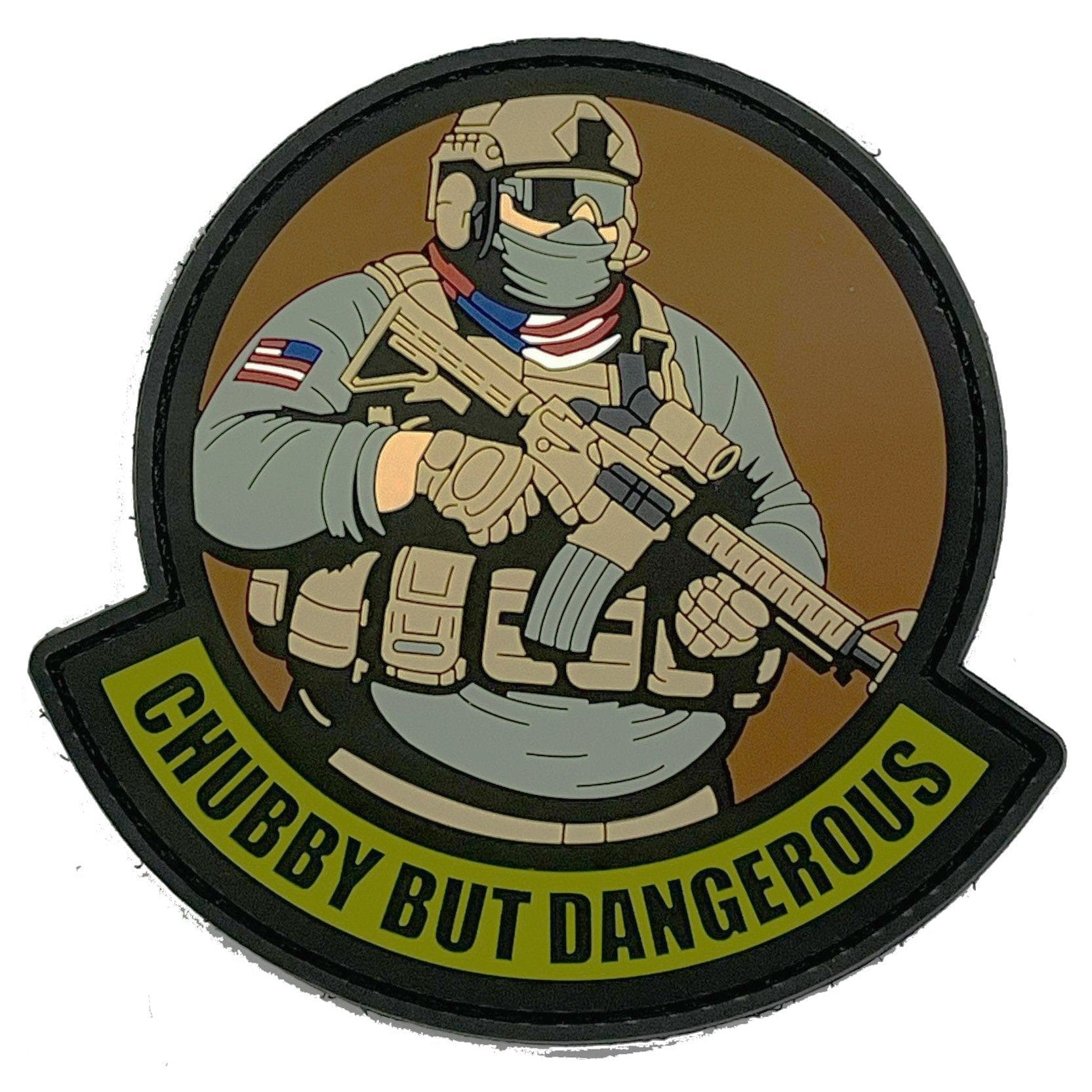 'Big Bubba' - Chubby But Dangerous - OCP 4" PVC Patch - Meal Team 6 Member