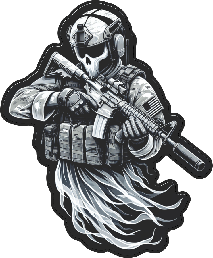 STICKER - Tactical Recon Ghost - 3" Sticker