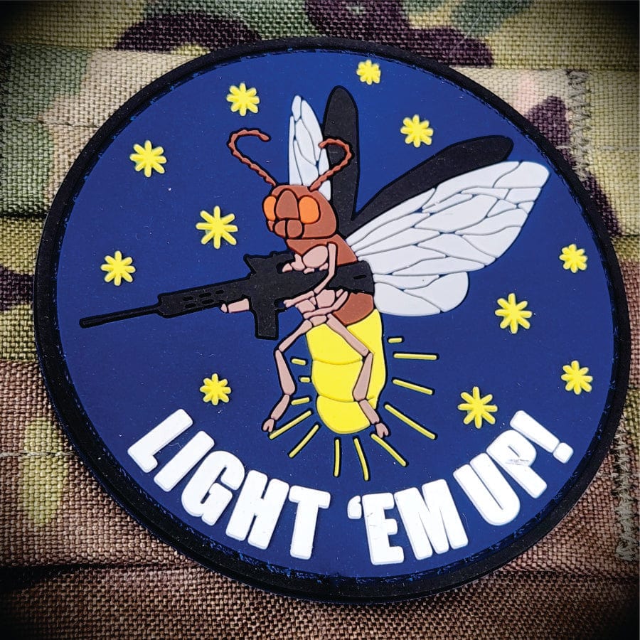 Light 'Em Up Firefly -  3" PVC Patch