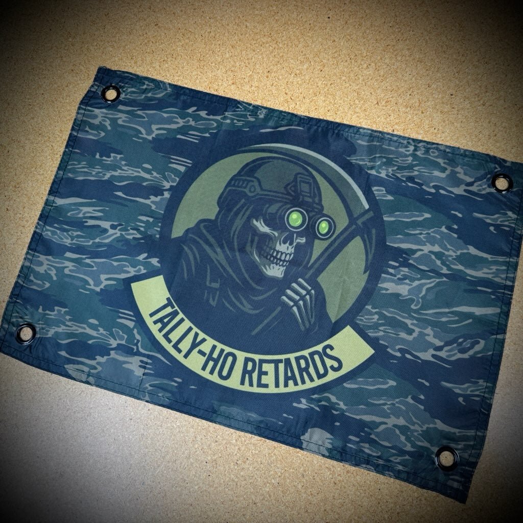 Tally-Ho Retards - 12"x17.5" - Mini Wall Banner