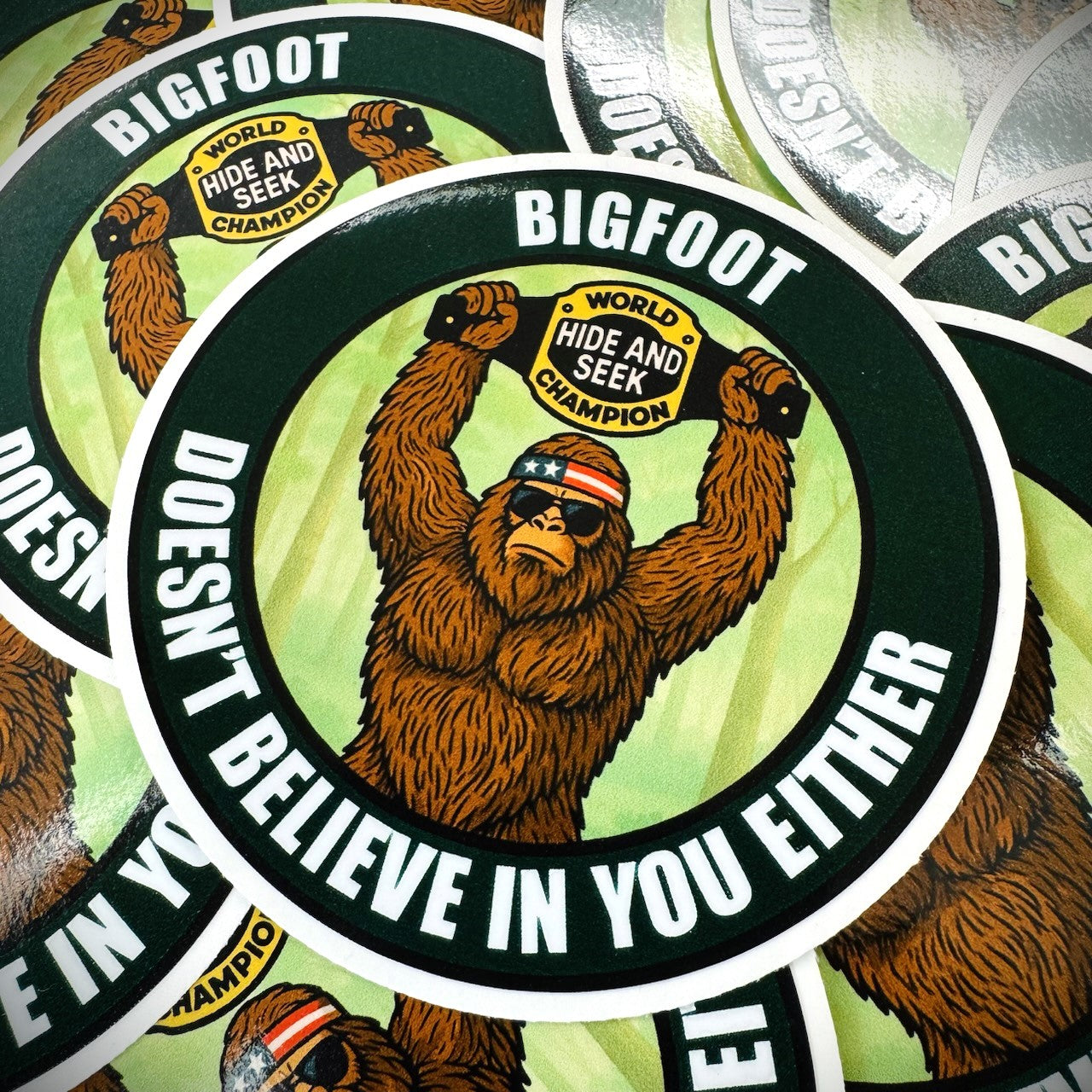 September 2025 POTM - Bigfoot - Doesn't Believe In You Either - 3.75" Sticker