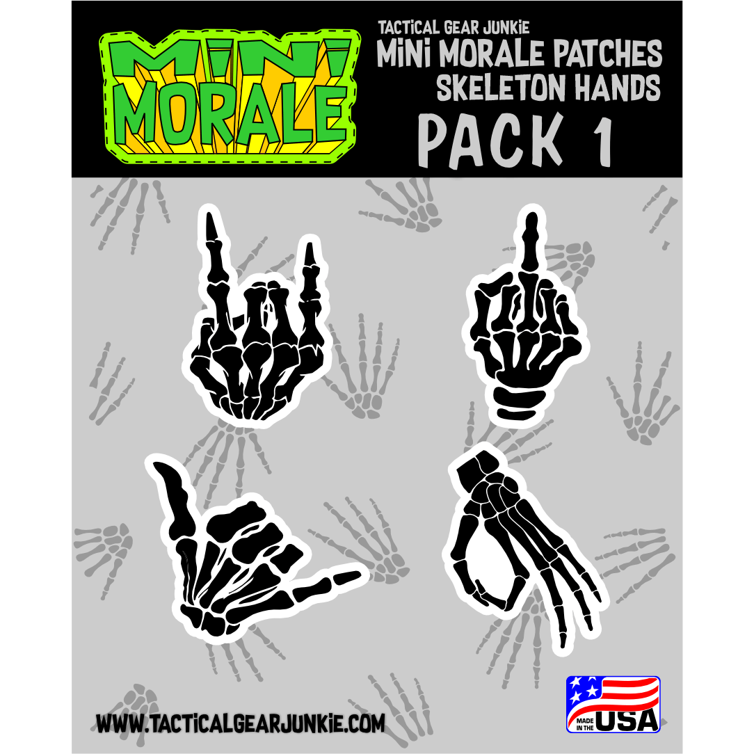 Stickers - Mini Morale - Skeleton Hands Pack 1