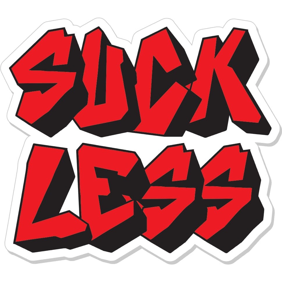 Suck Less - 3" Sticker