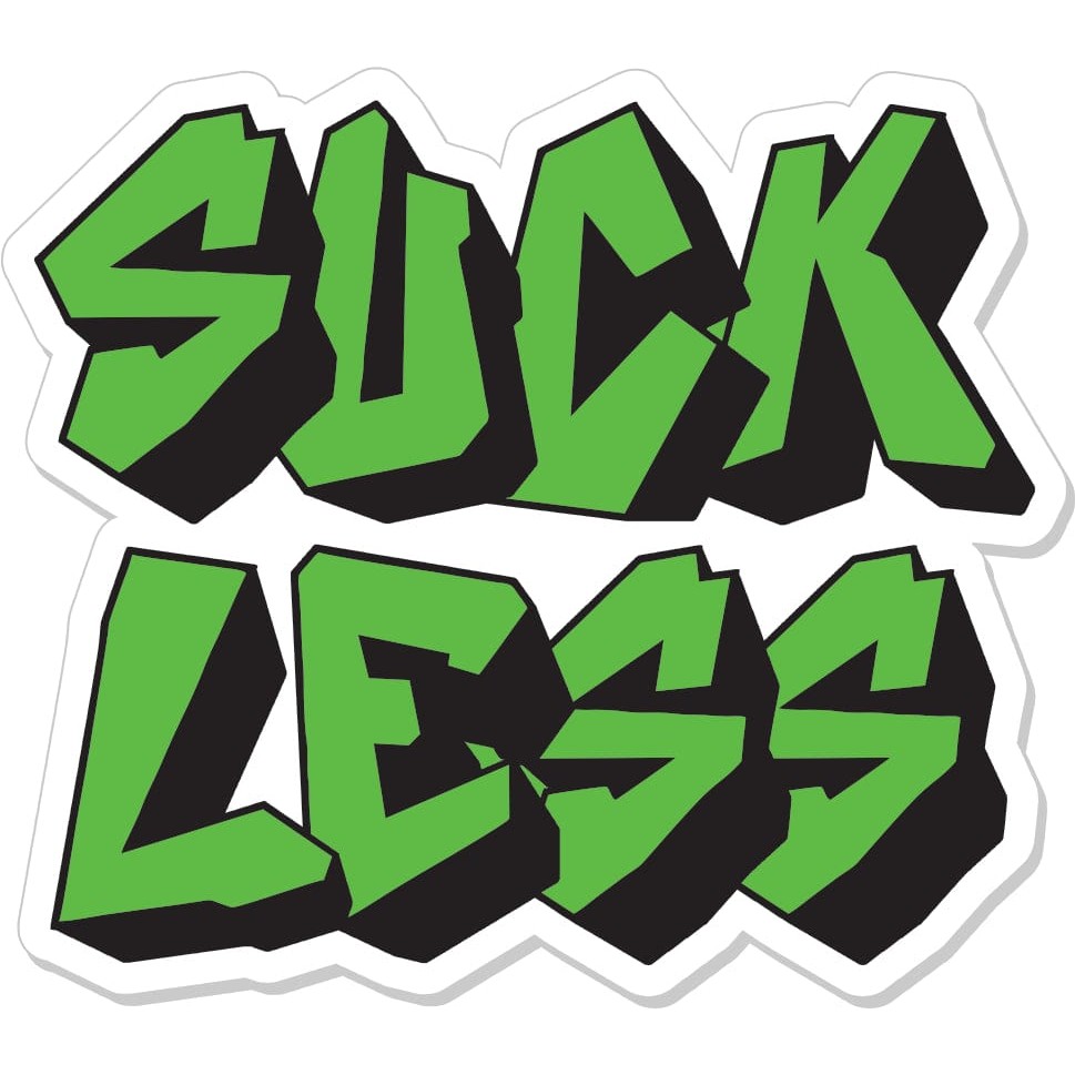 Suck Less - 3" Sticker