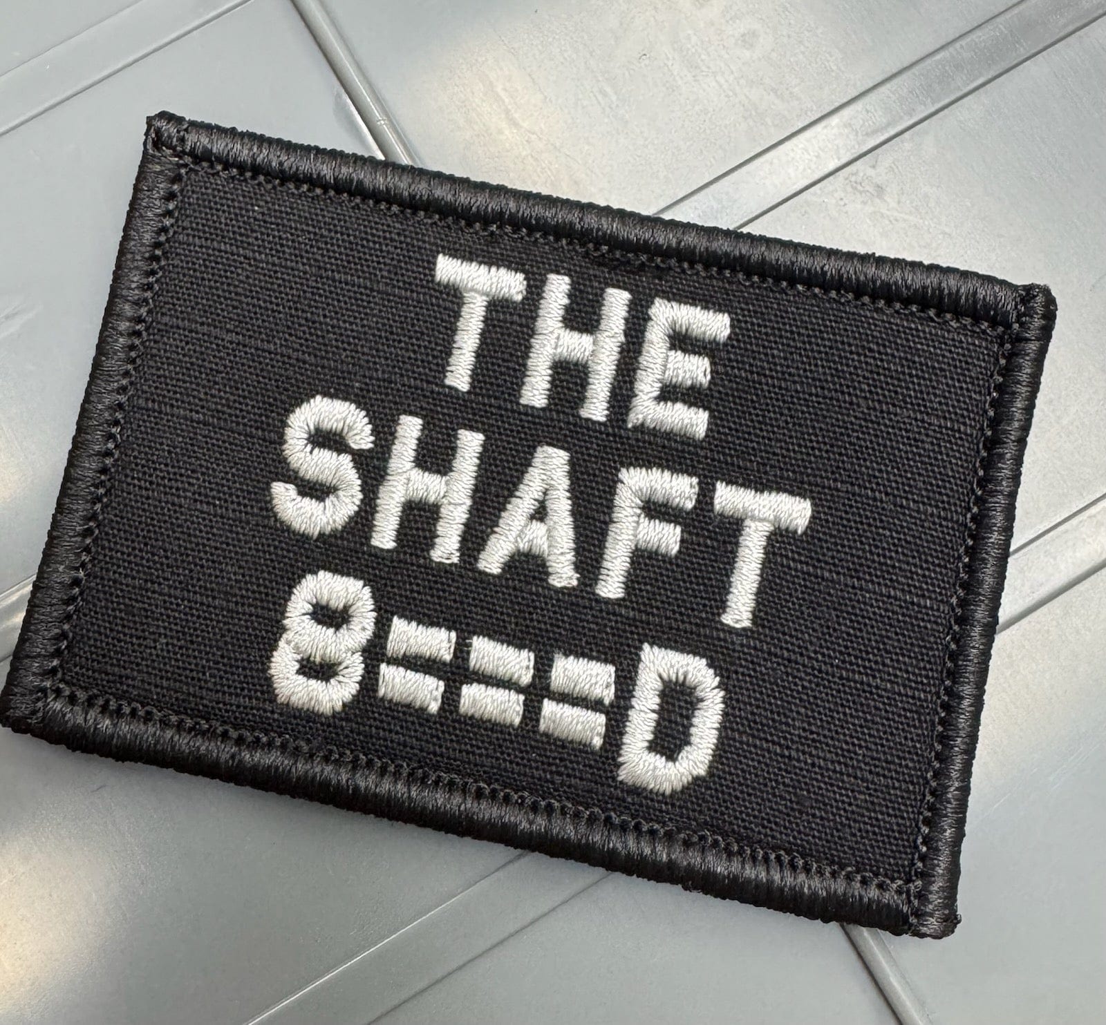 As Seen on Socials - The Shaft - 2x3 Patch - Black w/Silver