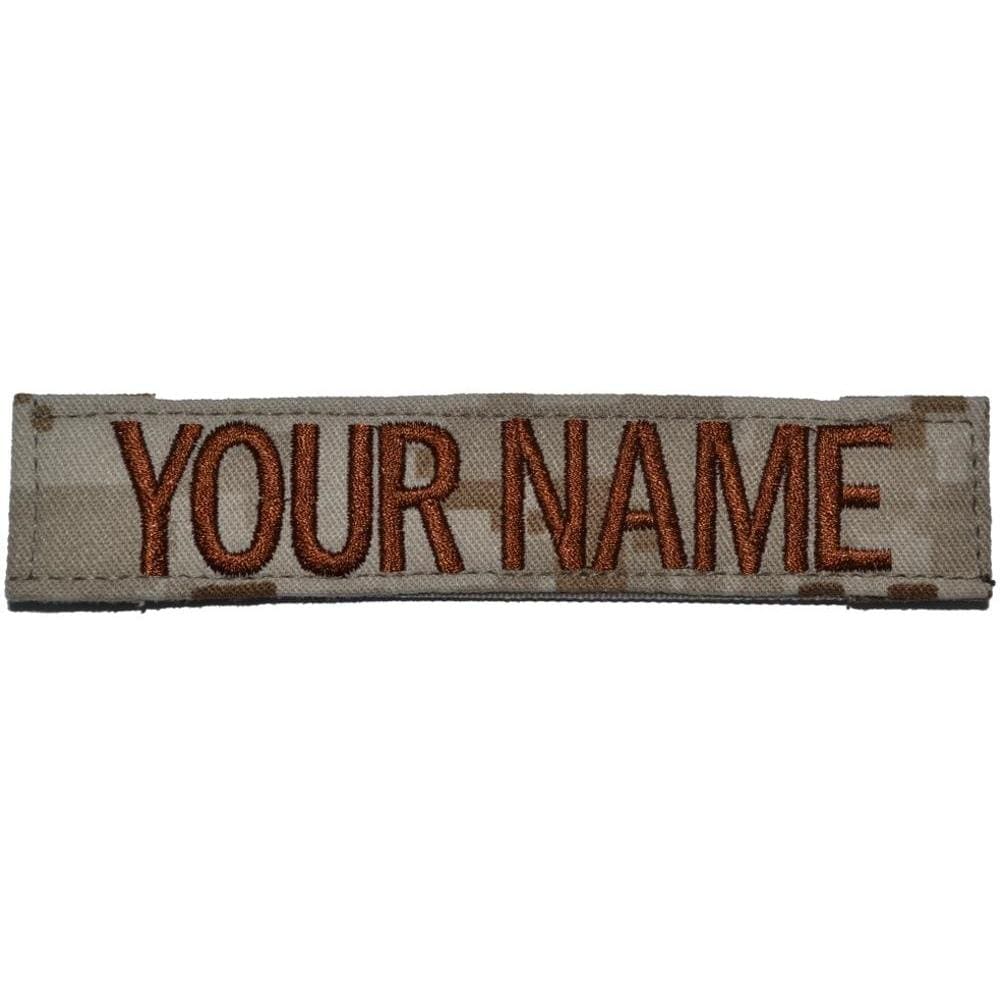 Single Name Tape w/ Hook Fastener Backing - Desert Marpat