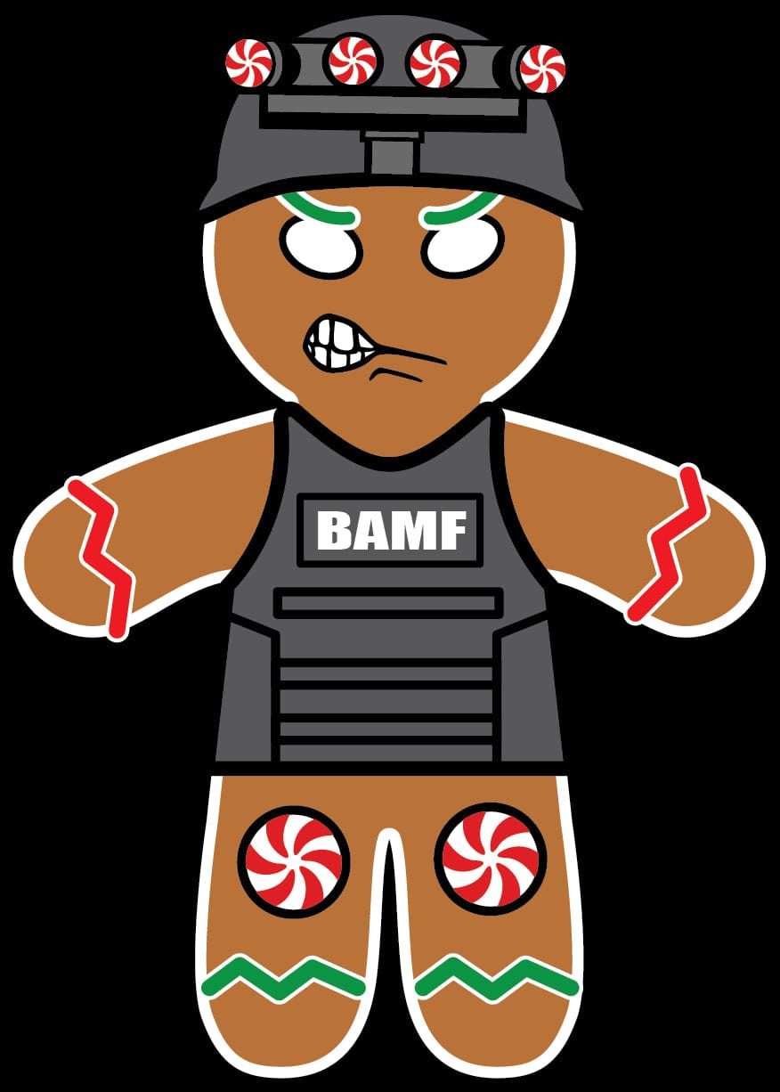 BAMF Gingerbreadman Sticker