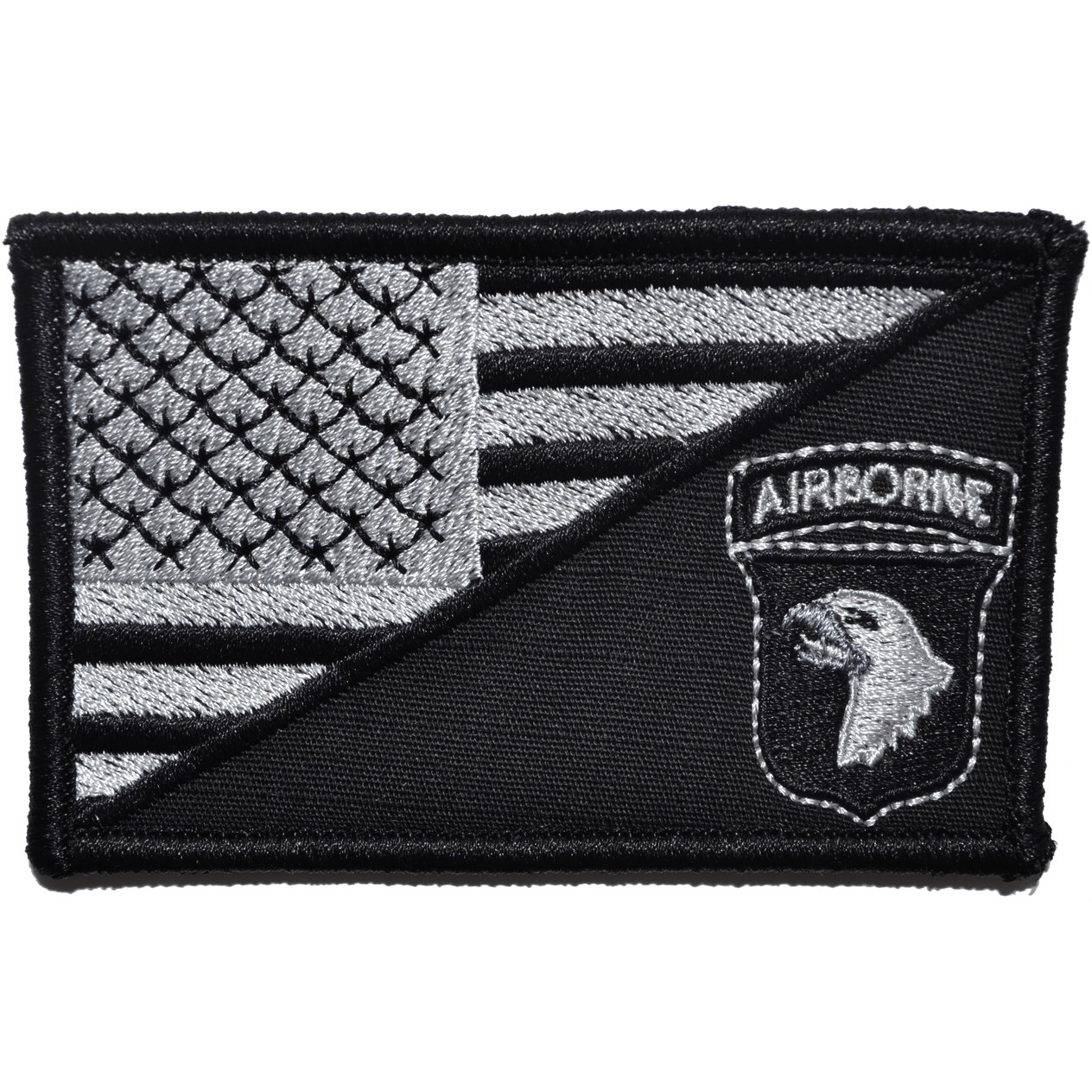 101st Airborne Division USA Flag 2.25 x 3.5 inch Patch