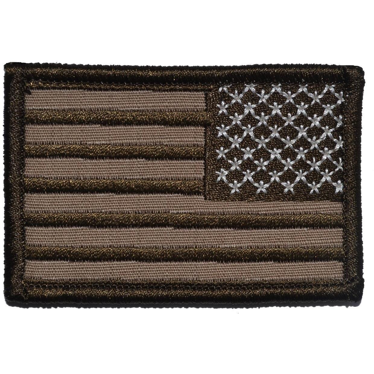 Coyote Brown USA American Flag Patch 2x3