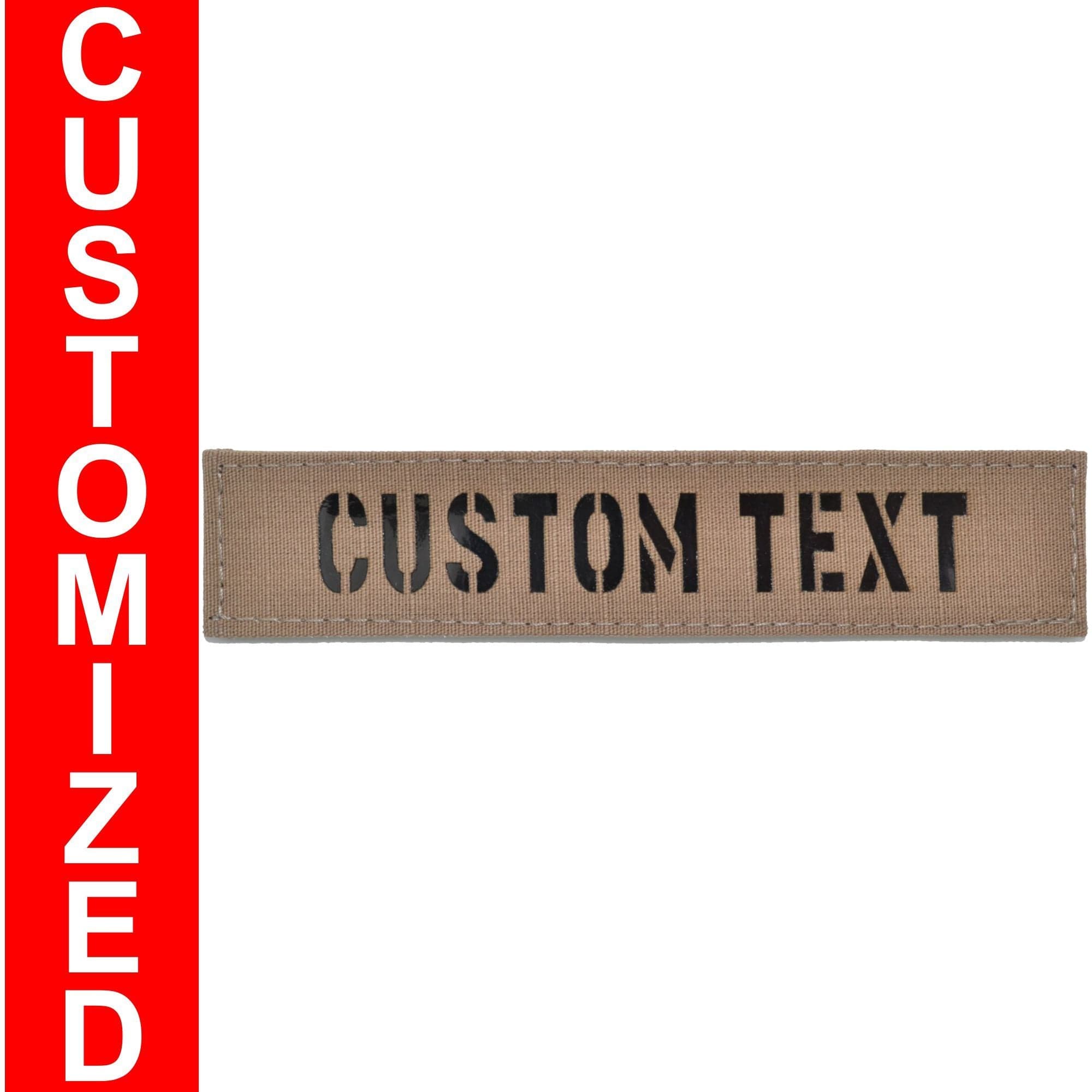 Custom Text Laser Cut Reflective Nametape - 1x5 Patch