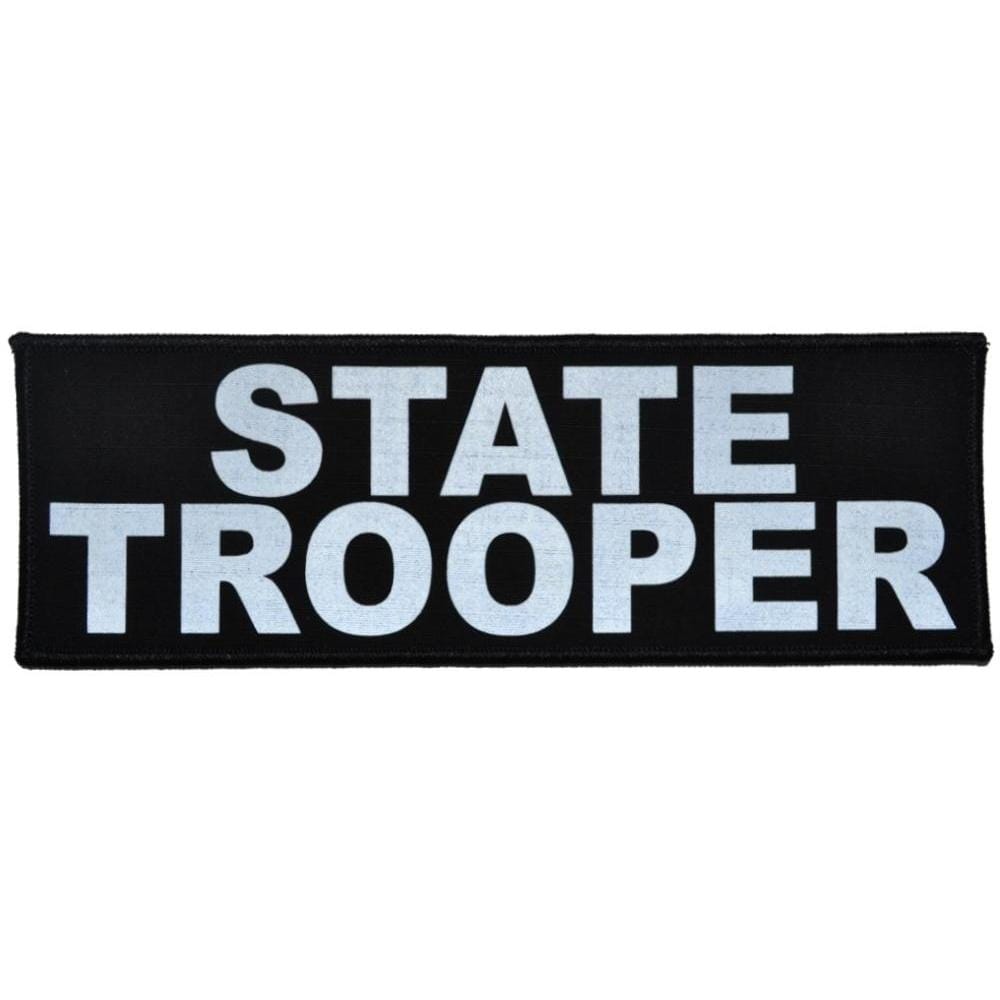 Reflective State Trooper Patch - 3inch x 9inch