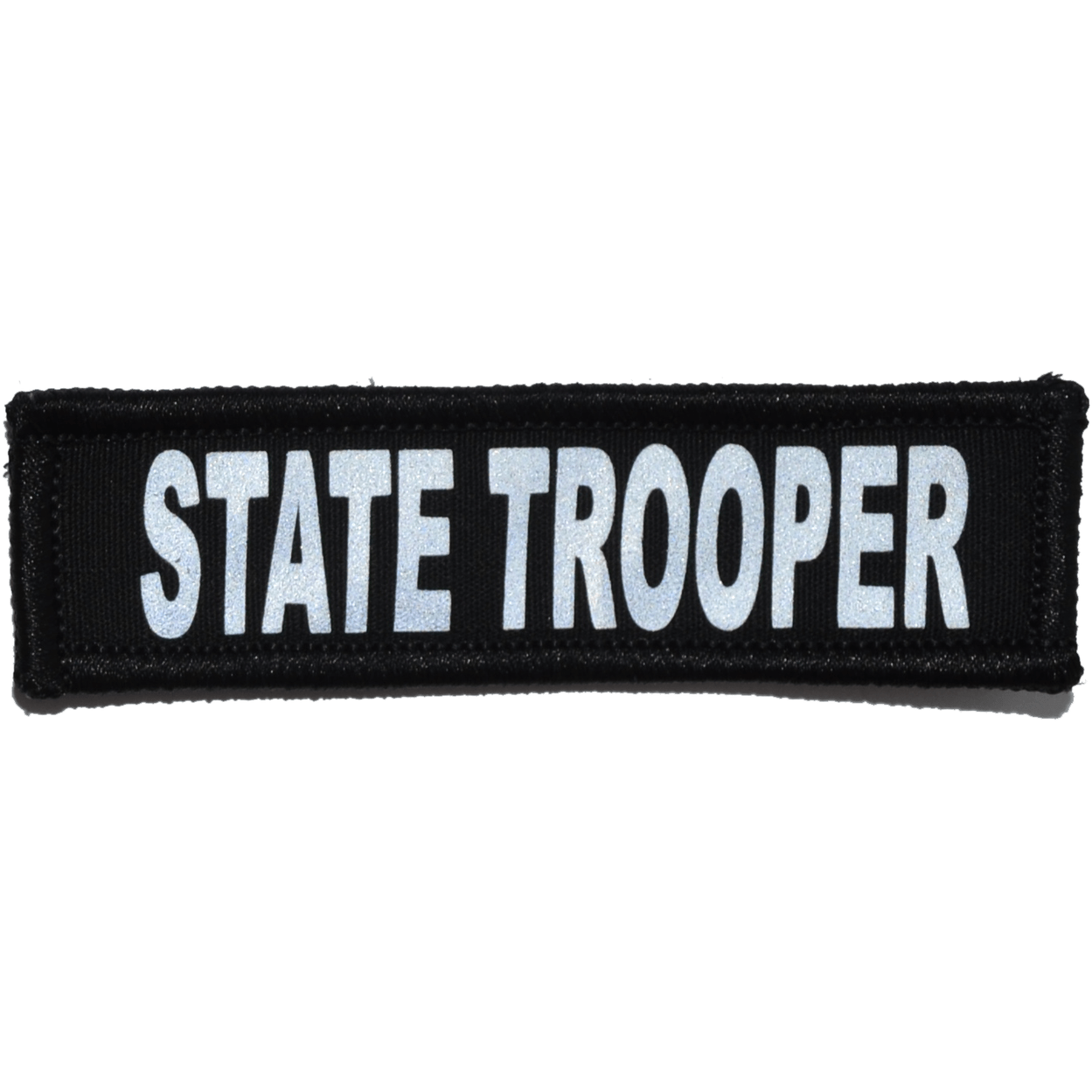 Reflective State Trooper Patch - 1inch x 3.75inch