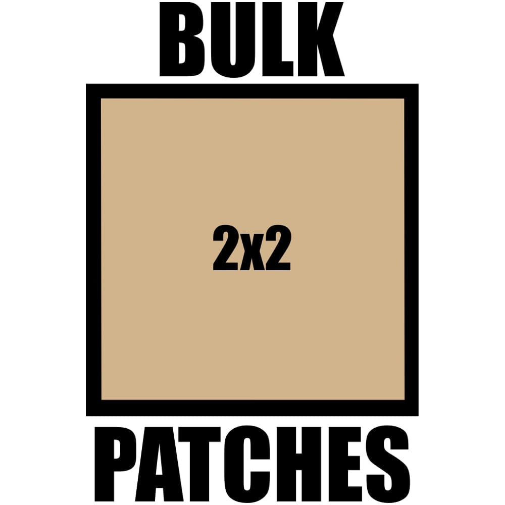 Bulk 2x2 Patches - Variety of Background Colors (Set of 20)