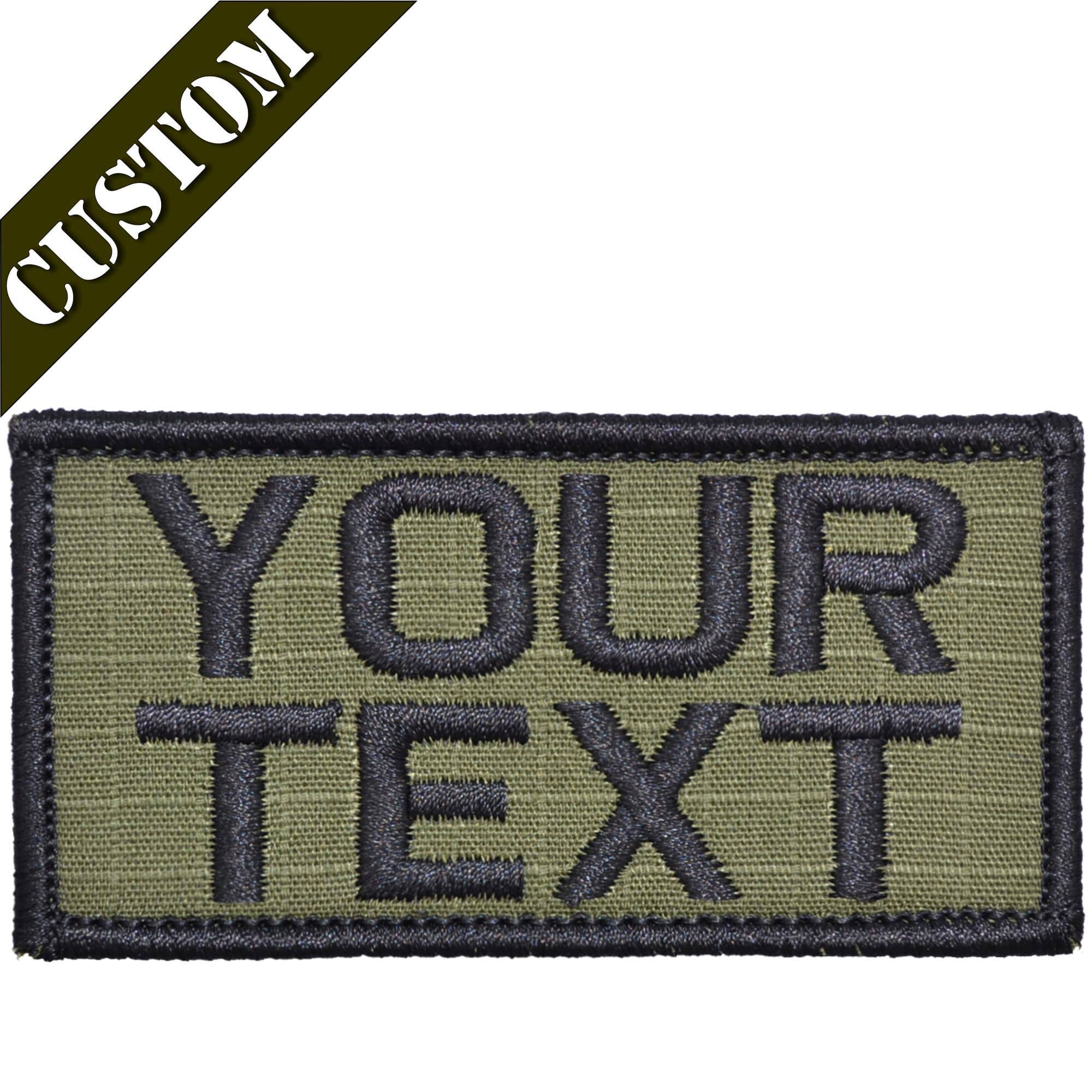 Tactical Gear Junkie Patches Custom Text Patch - 2x4