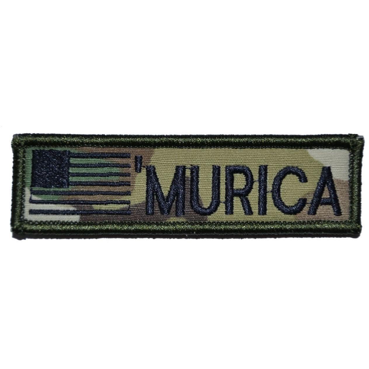 MURICA with USA Flag - 1x3.75 Patch