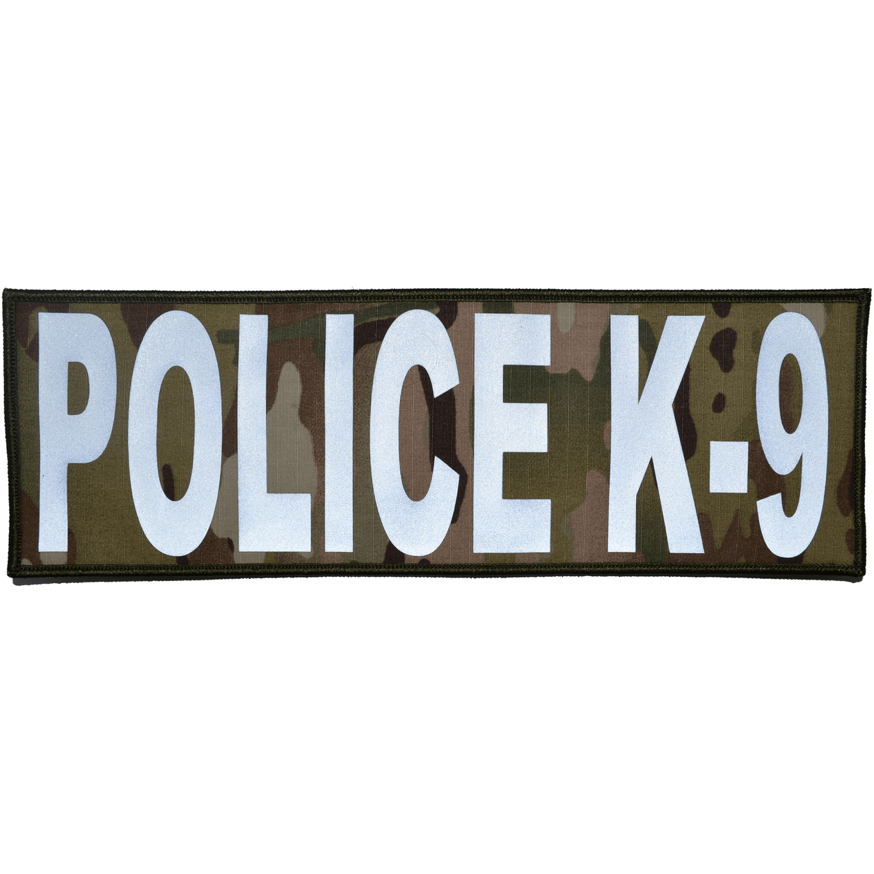 Reflective Police K-9 Patch - 4inch x 12inch