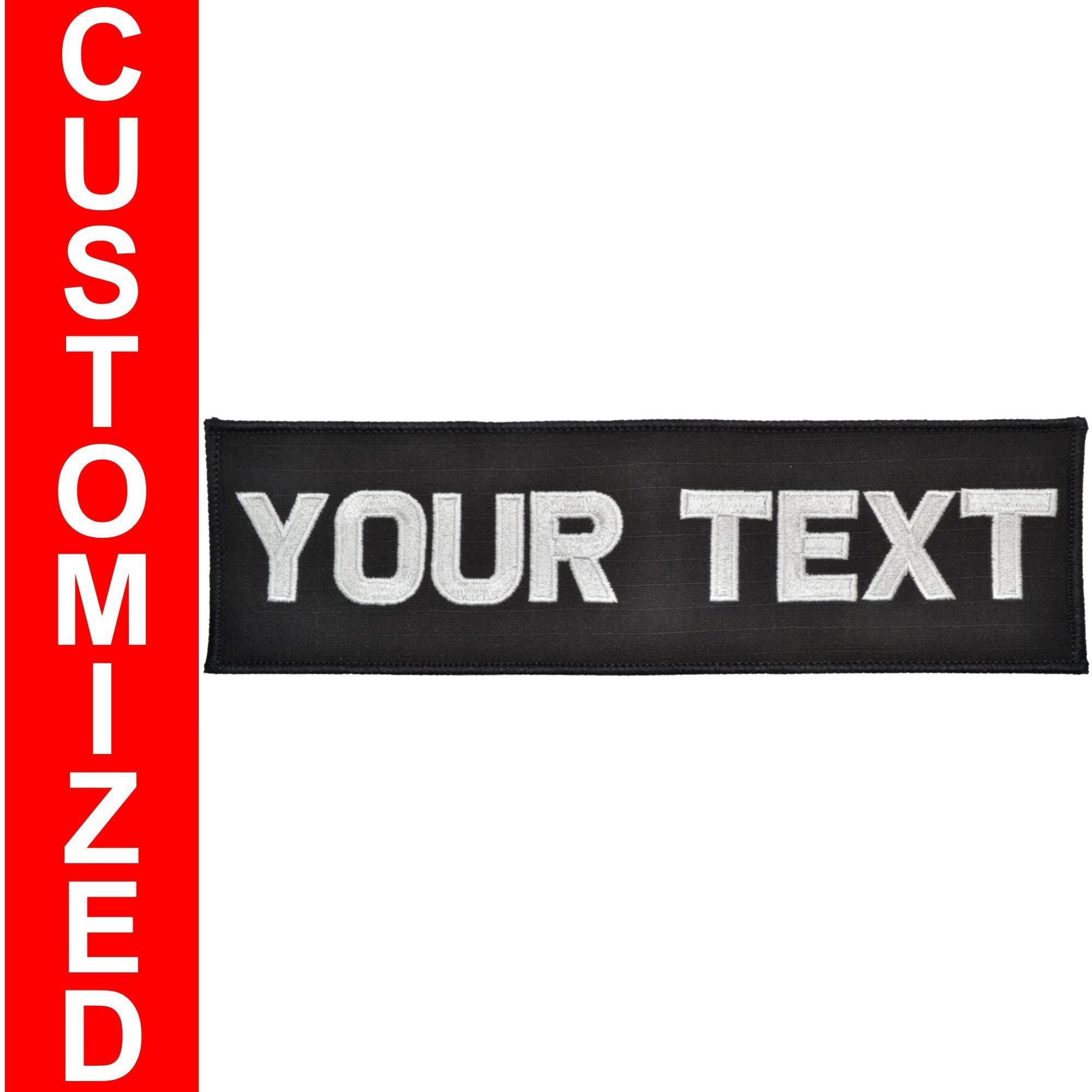 Custom Plate Carrier Text Patch - 3x10