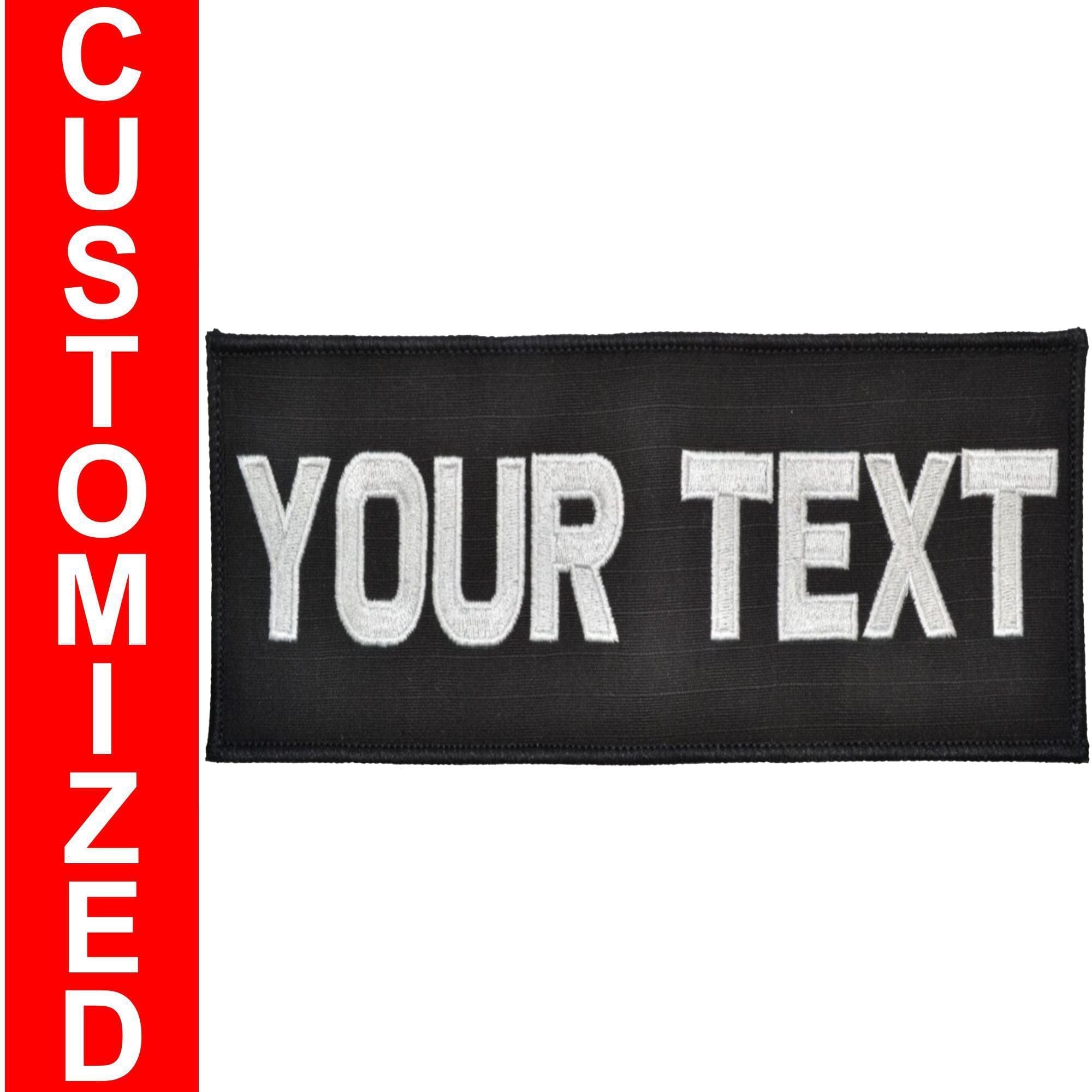 Custom Plate Carrier Text Patch - 3x5