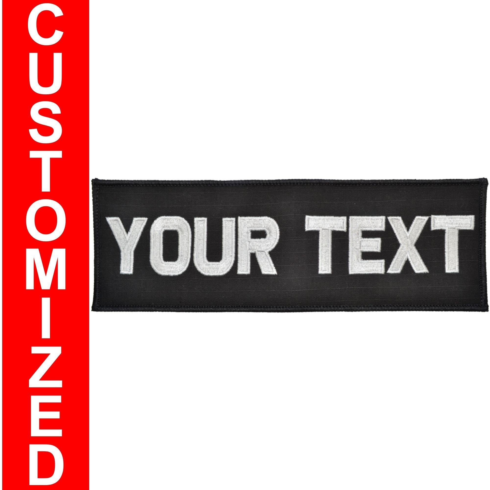 Custom Plate Carrier Text Patch - 2x6