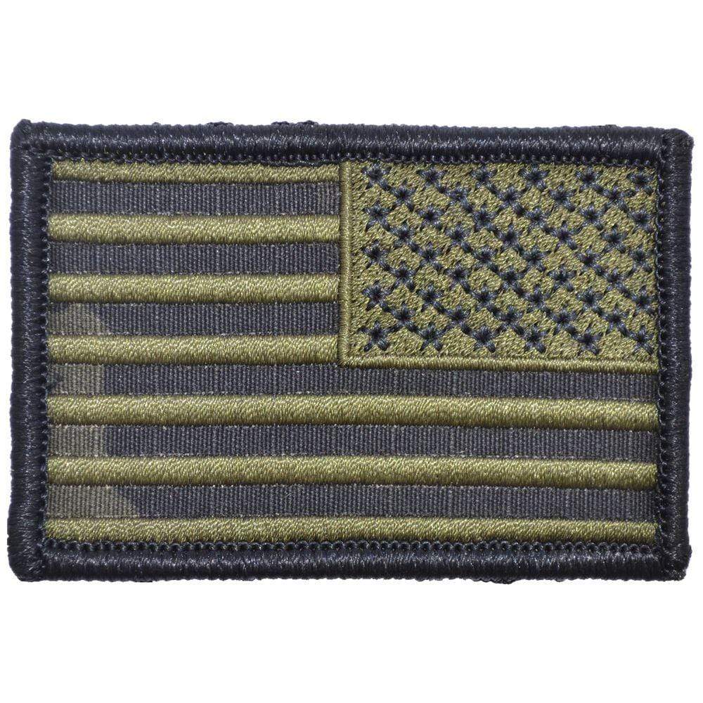 US Flag - 2x3 - Multicam Black w/ Olive Drab