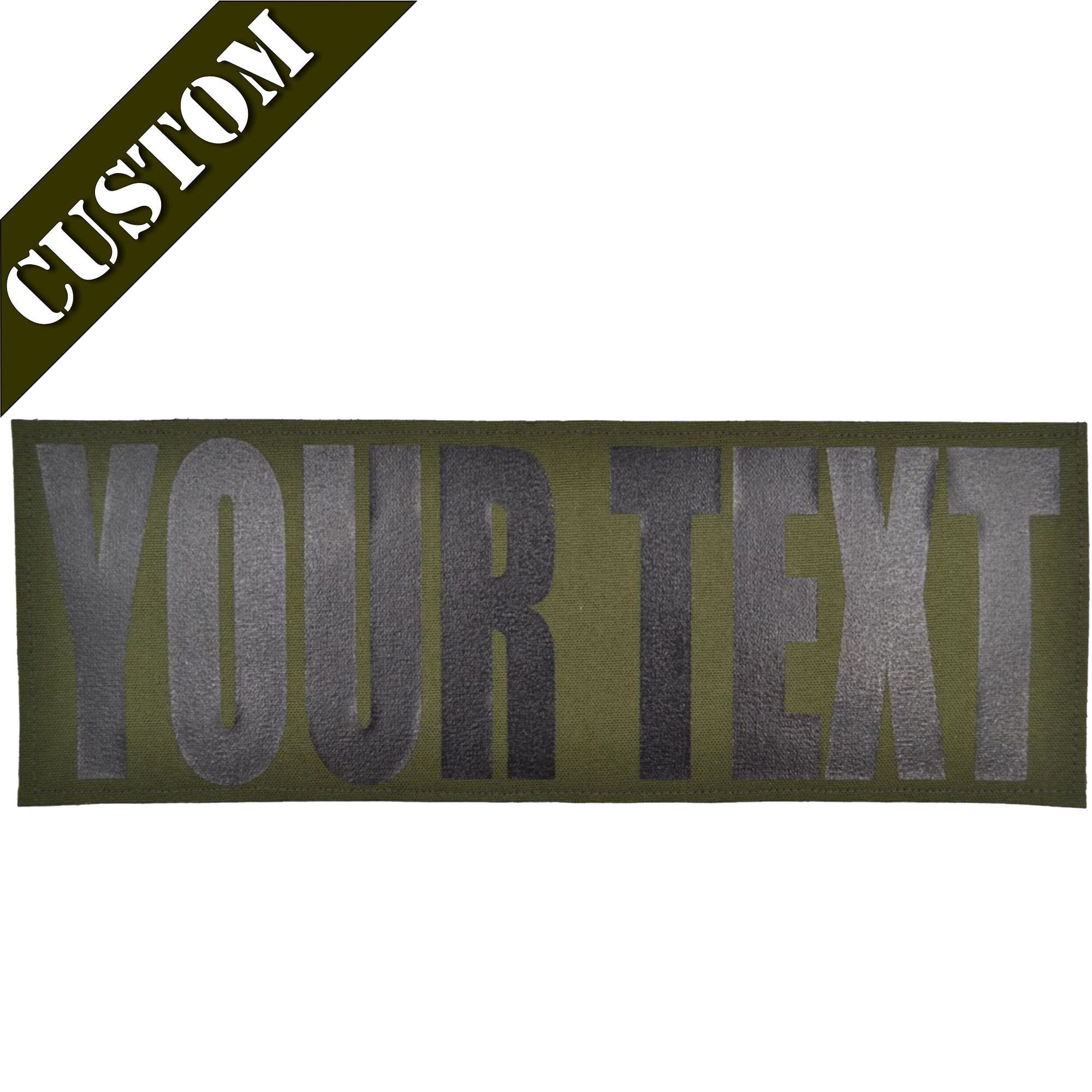 Custom Heat Press Vinyl - 4x11 CORDURA® Patch