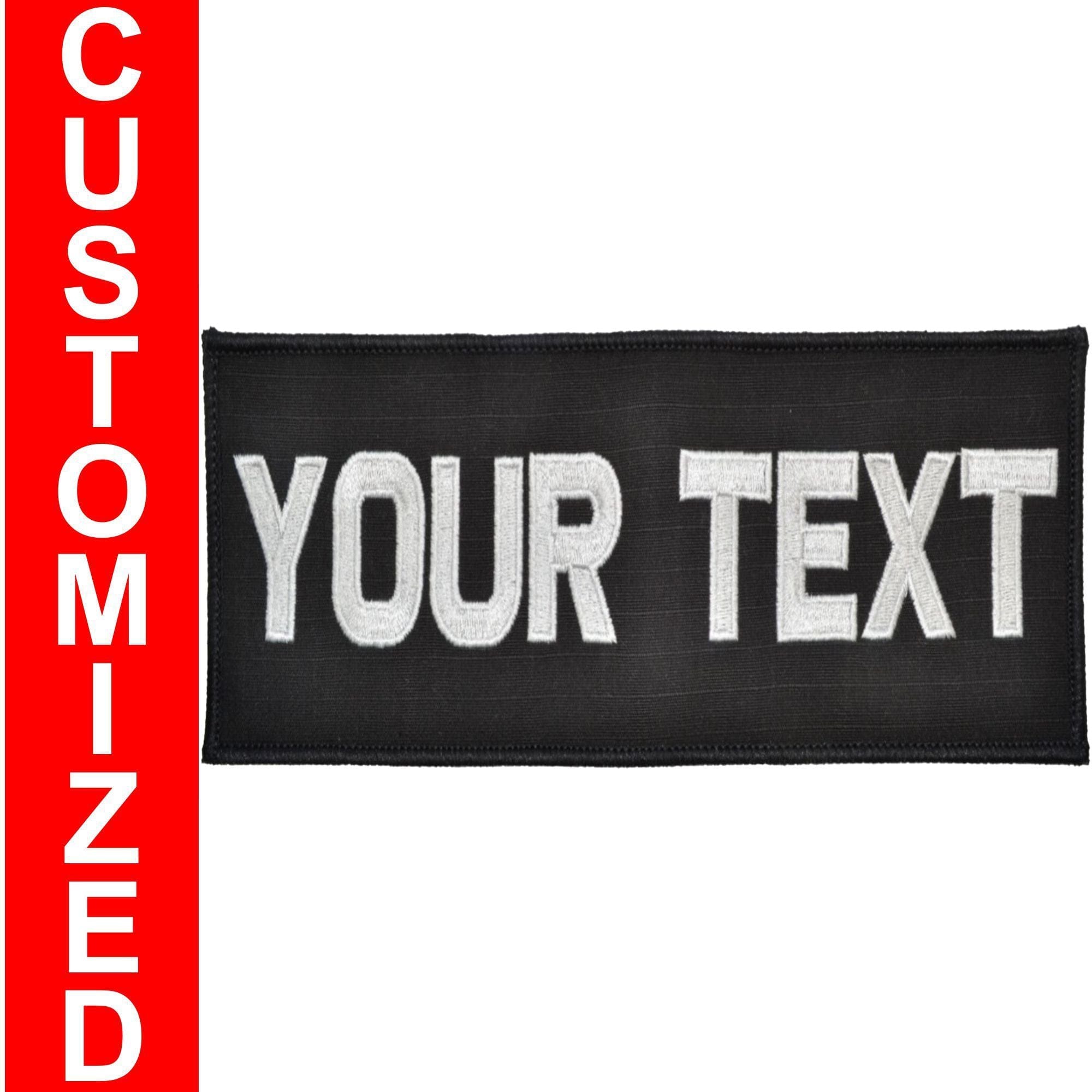 Custom Plate Carrier Text Patch - 4x8