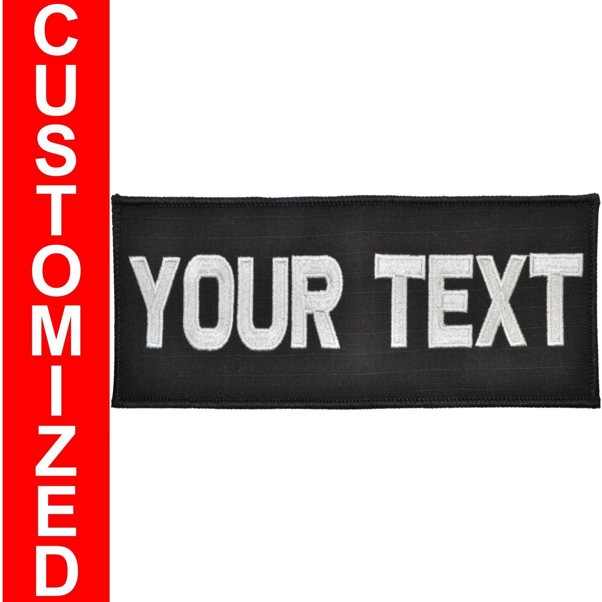 Custom Plate Carrier Text Patch - 4x9