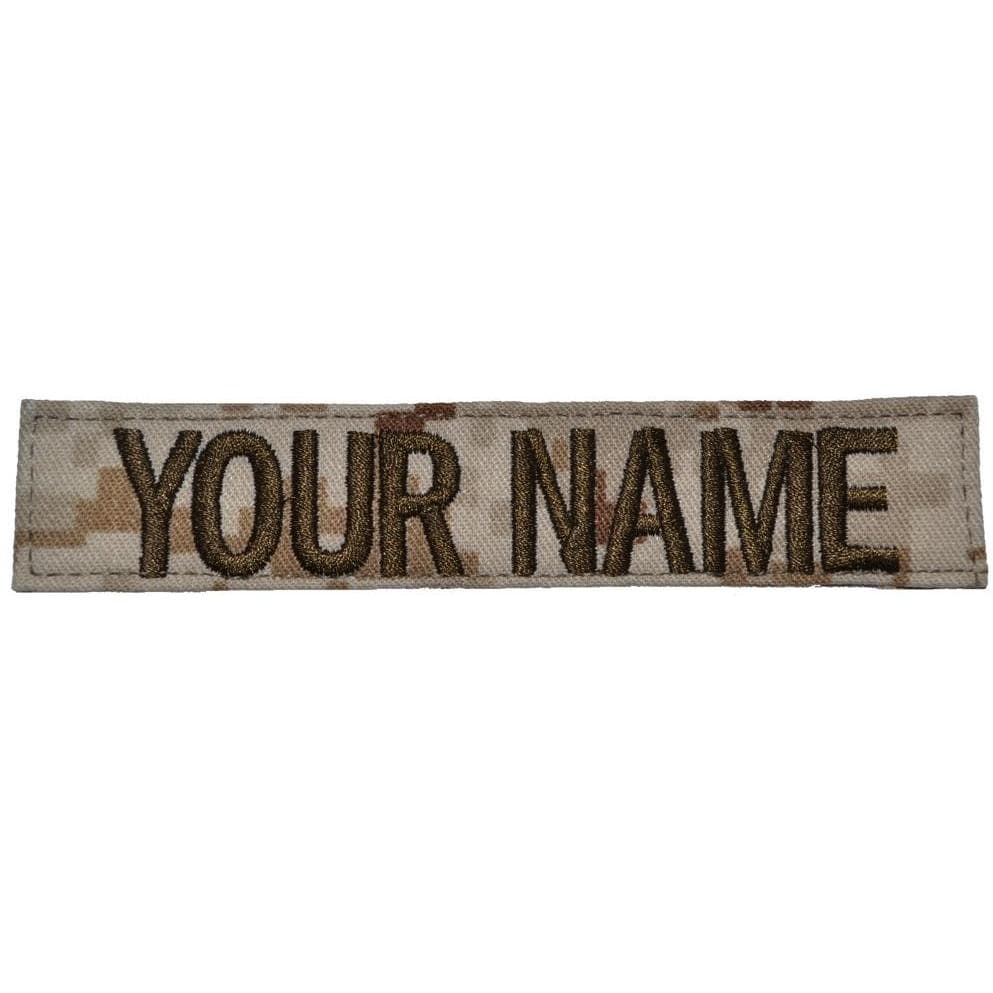 Single Name Tape w/ Hook Fastener Backing - Desert Marpat