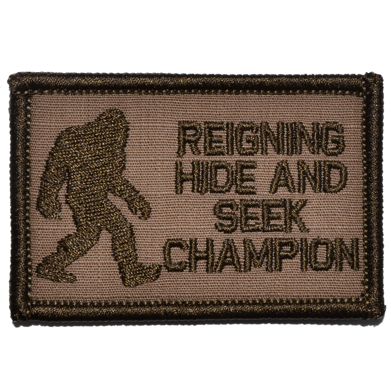 Reigning Hide and Seek Champion Squatch / Bigfoot - 2x3 Patch