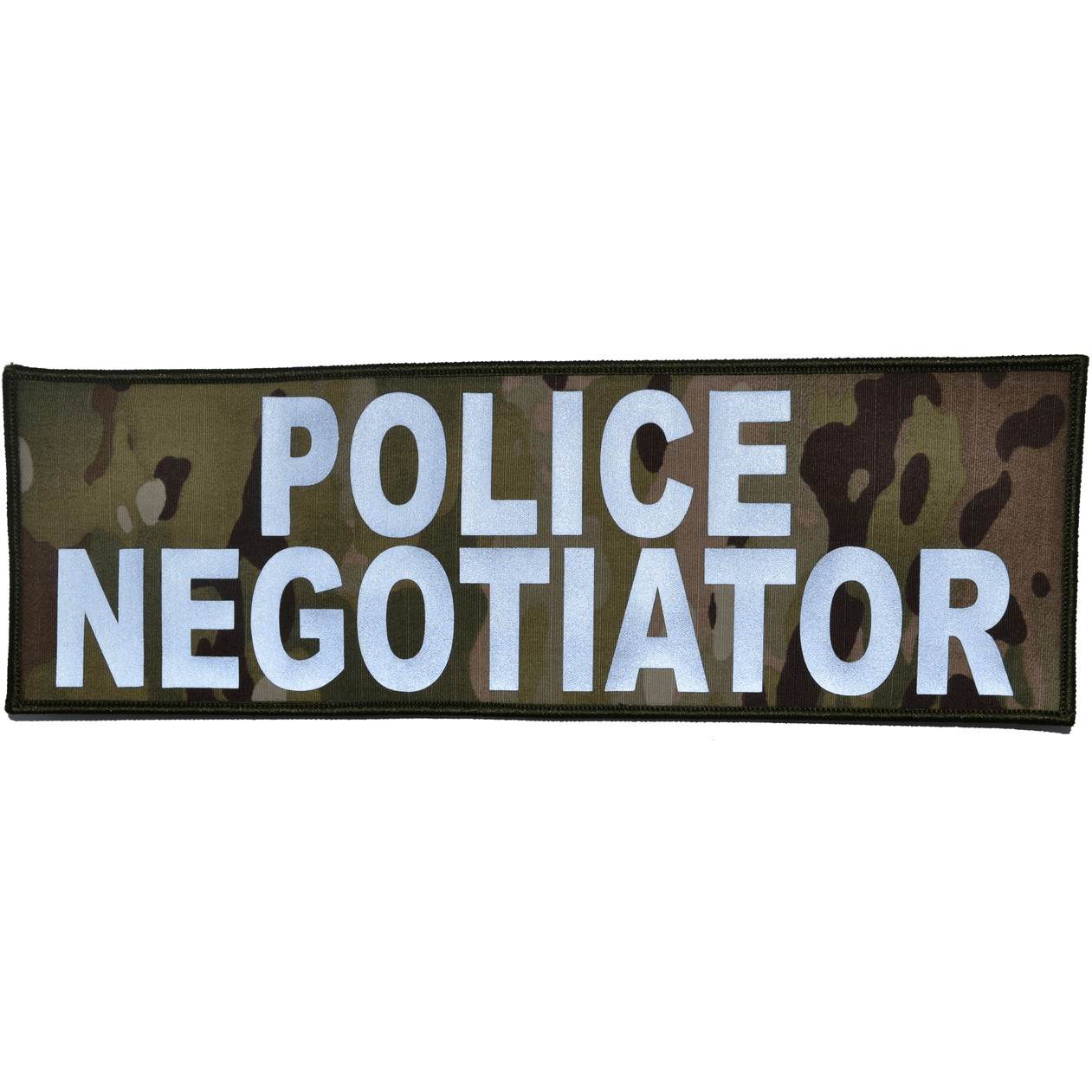 Reflective Police Negotiator Patch - 4inch x 12inch