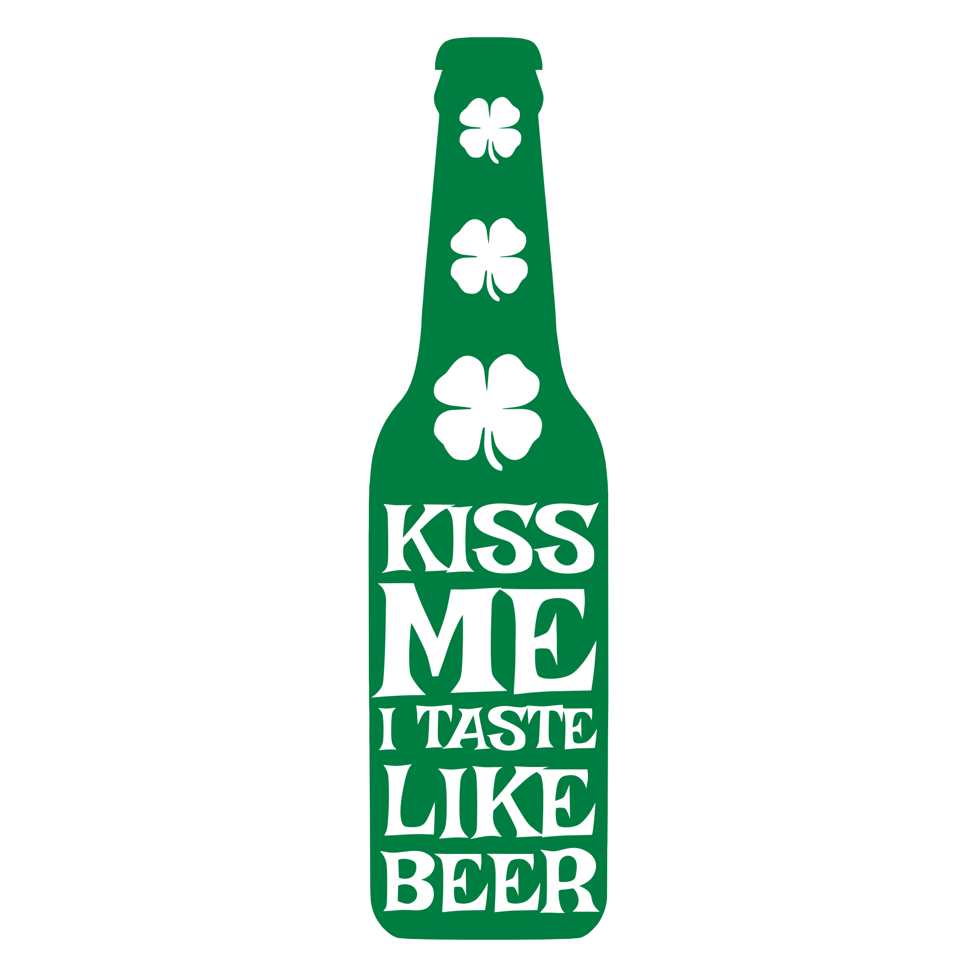 Kiss Me I Taste Like Beer - 5 inch Sticker