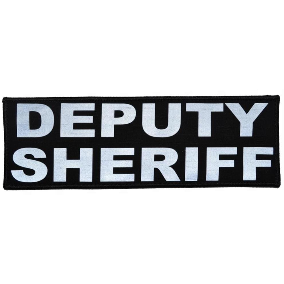 Reflective Deputy Sheriff Patch - 3inch x 9inch